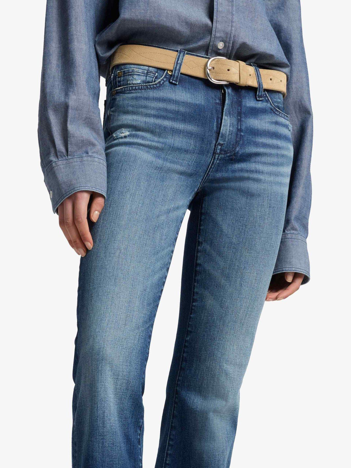 Image 4 of 6 of 7 FOR ALL MANKIND Dojo Flare Jeans - Dark Wash