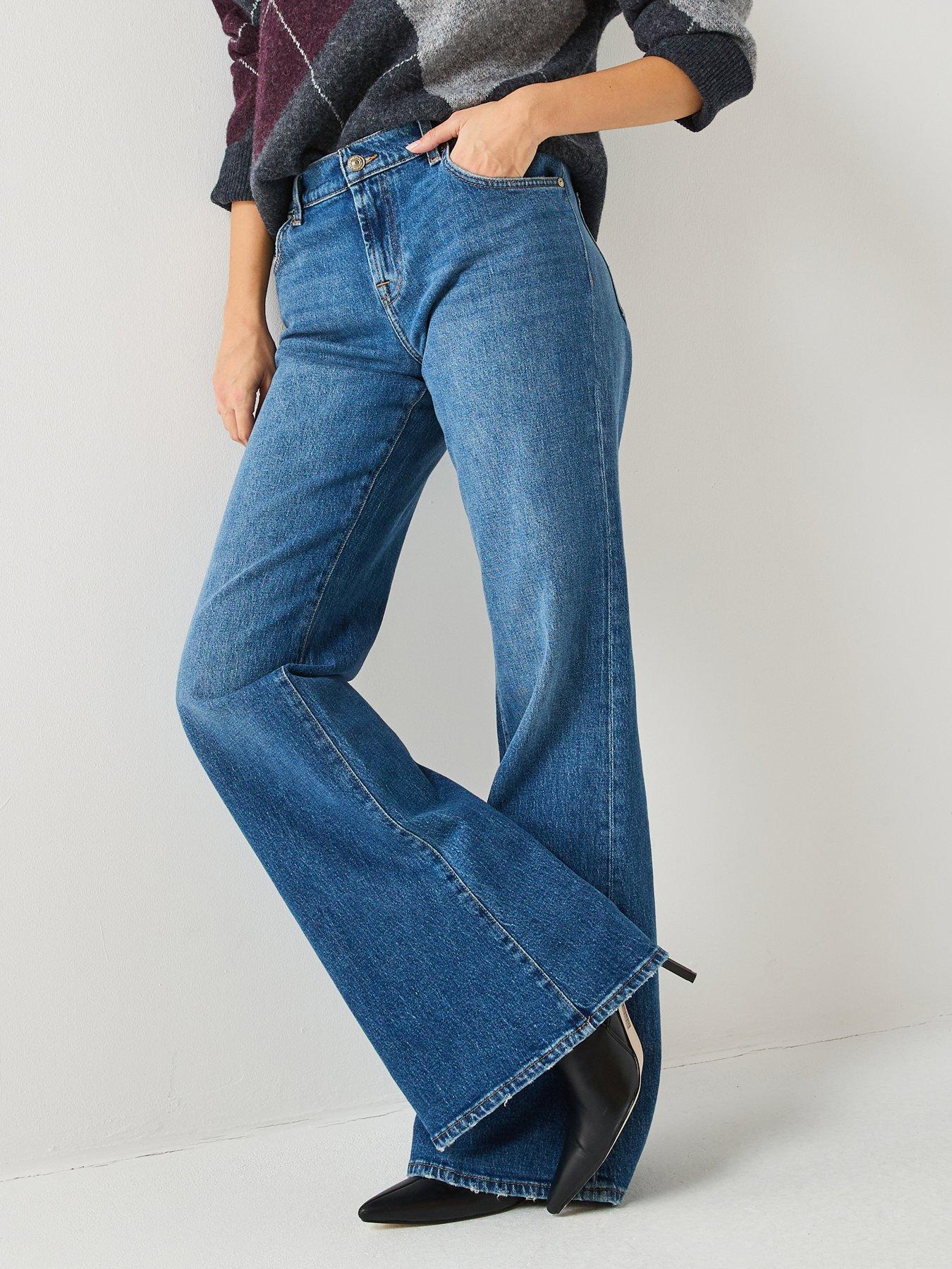 7 FOR ALL MANKIND Spencer Flare Jeans - Dark Wash