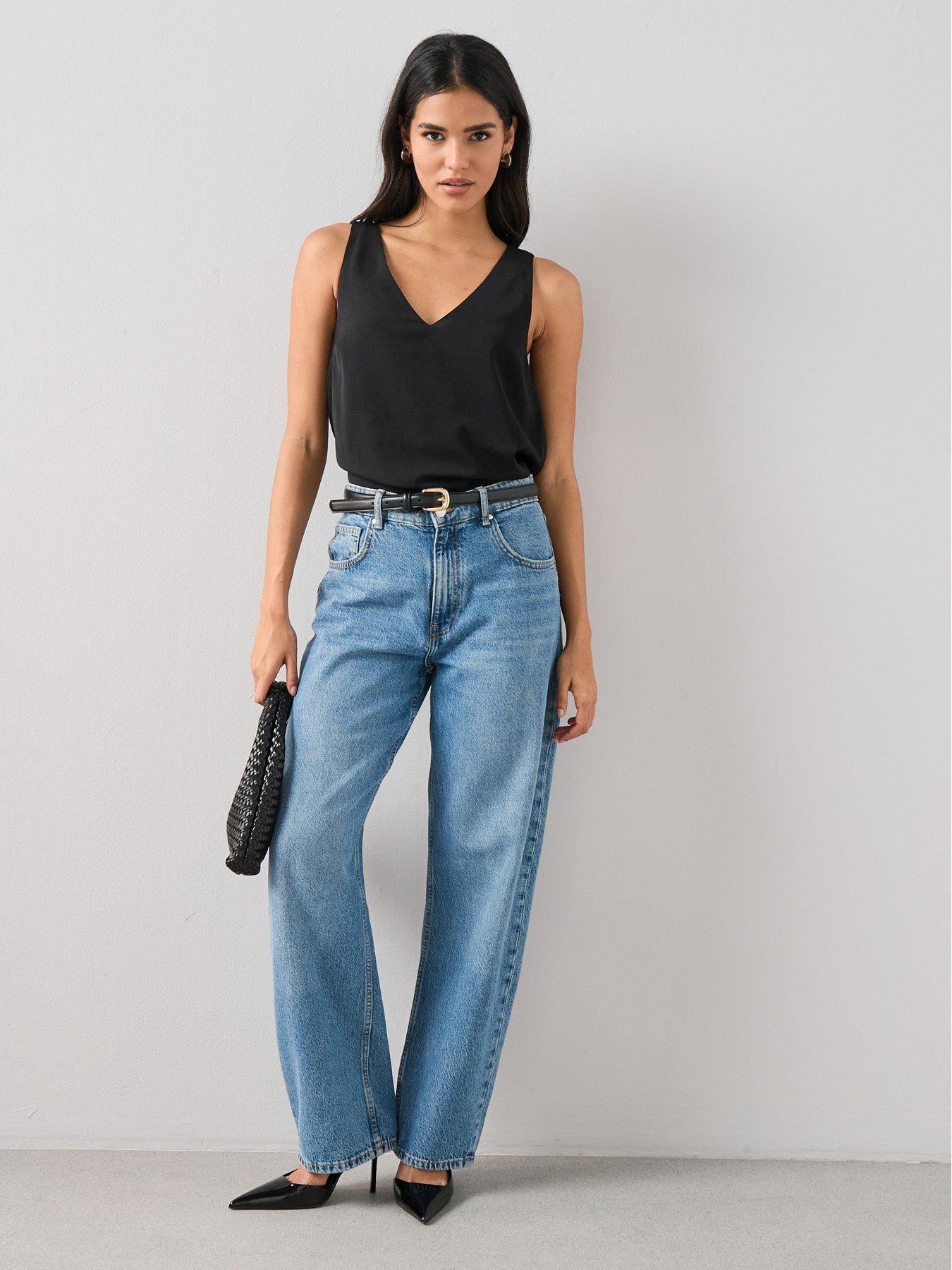  image of the-very-collection-cami-top-black