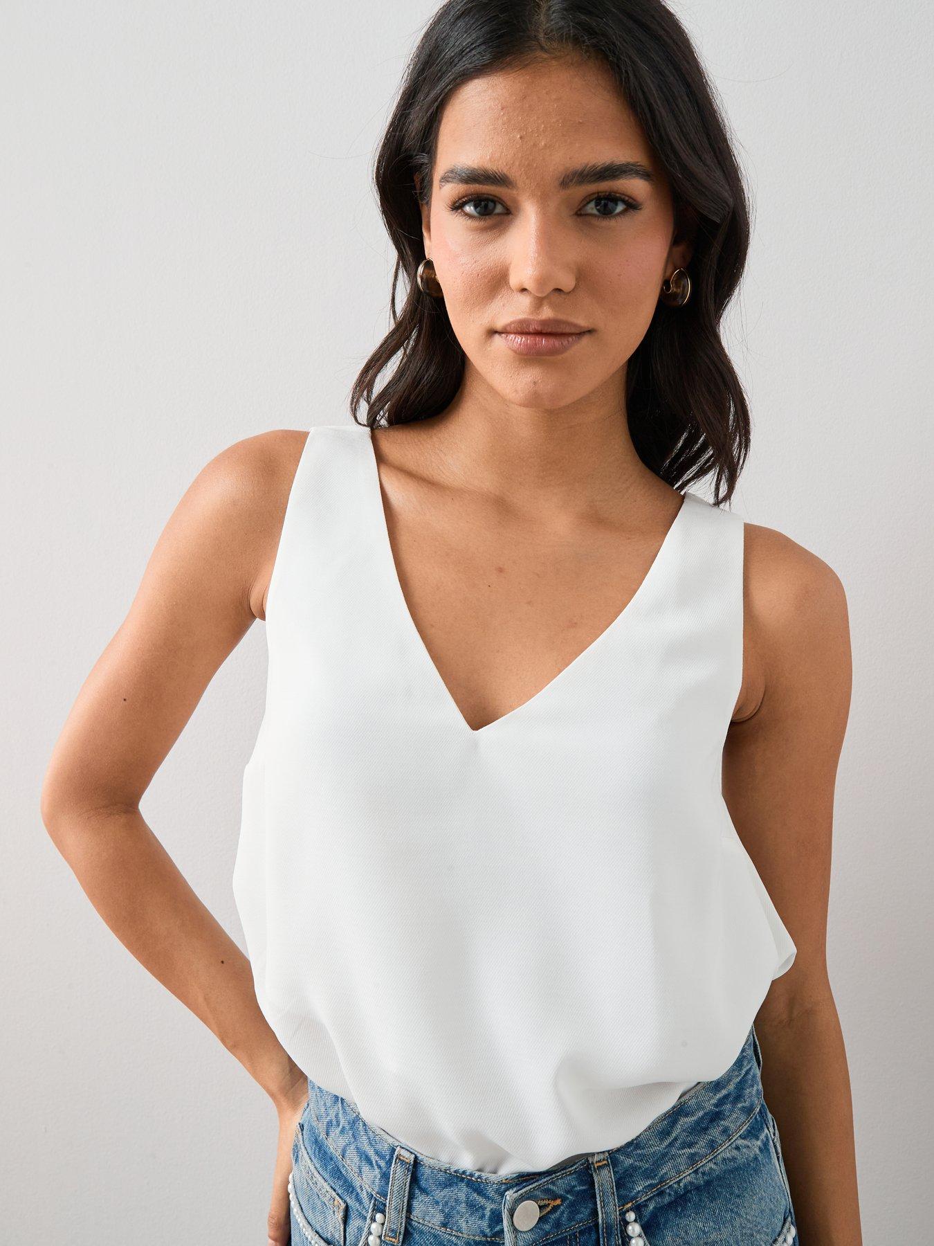 Image 1 of 6 of The Very Collection Cami&nbsp;Top - White