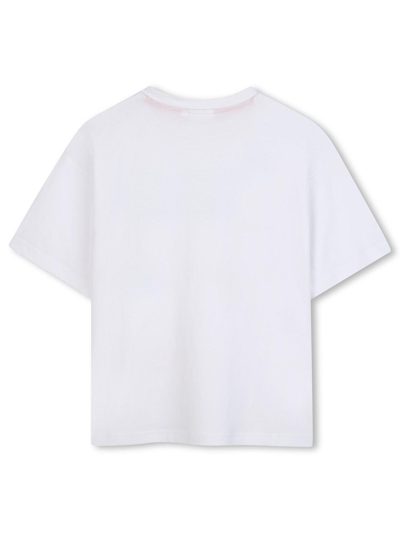  image of hugo-boys-logo-t-shirt-white