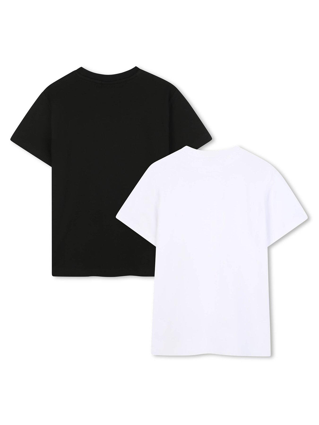outfit image of hugo-boys-2-pack-t-shirts-whiteblack