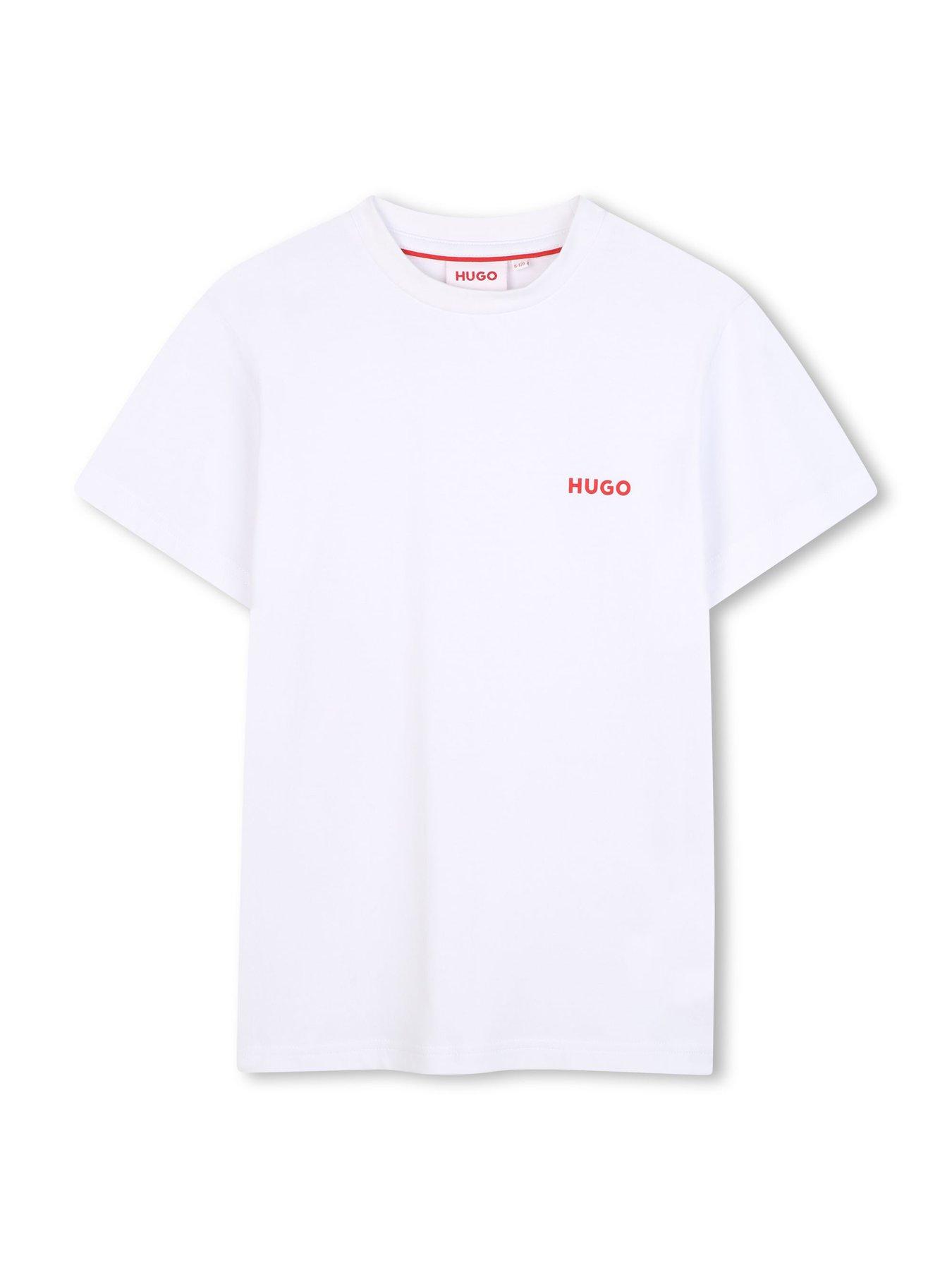  image of hugo-boys-2-pack-t-shirts-whiteblack