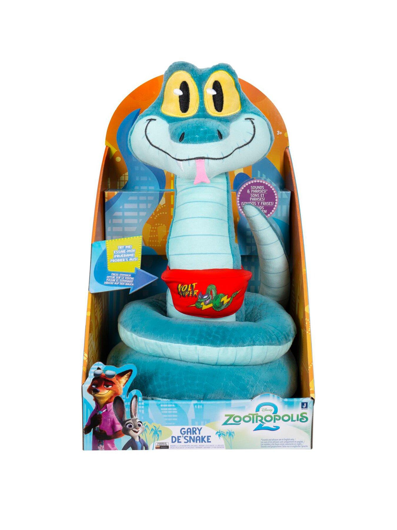 Zootropolis Disney's Zootropolis 2 12" Feature Plush Gary De’Snake - Sounds and Phrases - Plush Toys for Kids and Preschoolers