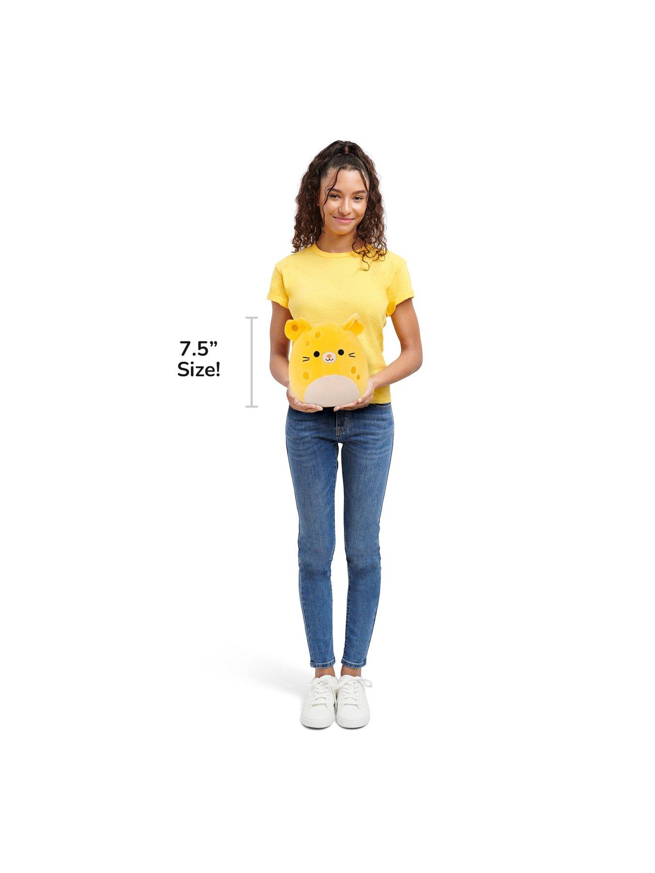Image 5 of 8 of Squishmallows SQCR - Little Plush (7.5" Squishmallows) (Amelia - Yellow Cheese Mouse W/Light Yellow Belly)