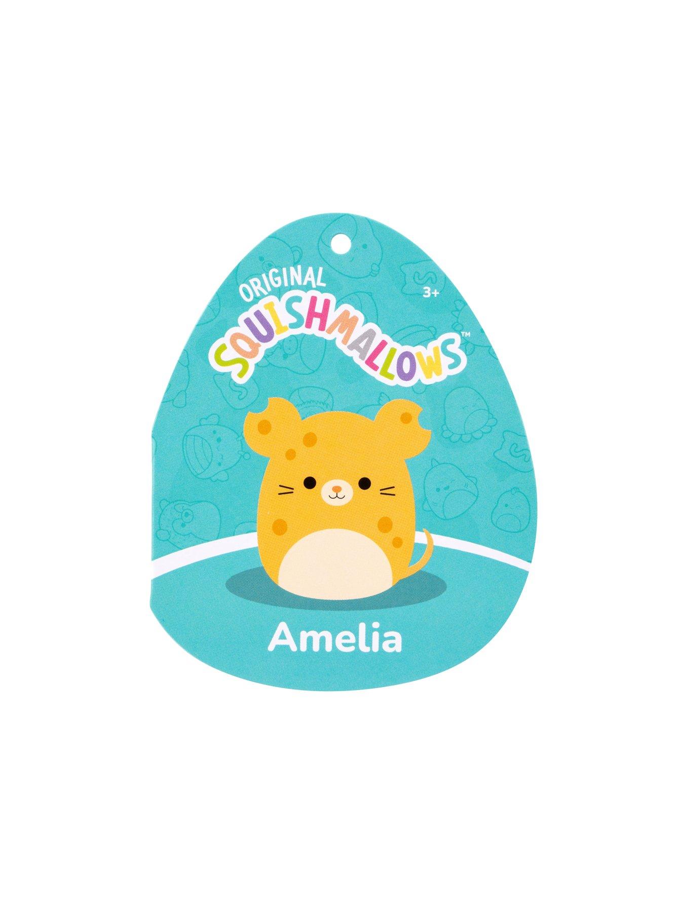 Image 6 of 8 of Squishmallows SQCR - Little Plush (7.5" Squishmallows) (Amelia - Yellow Cheese Mouse W/Light Yellow Belly)