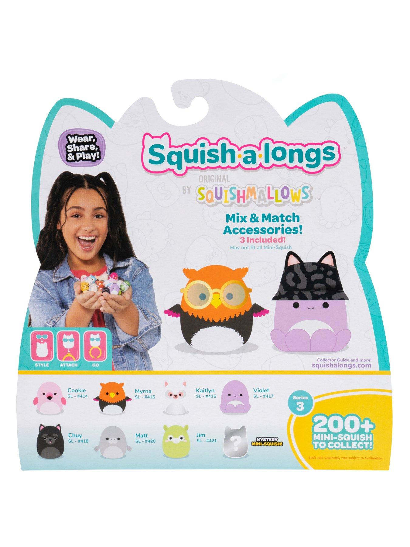 Image 7 of 8 of Squish-a-longs 8 Pack (Style 3, Wave 3) - 1-Inch Mini-Squish