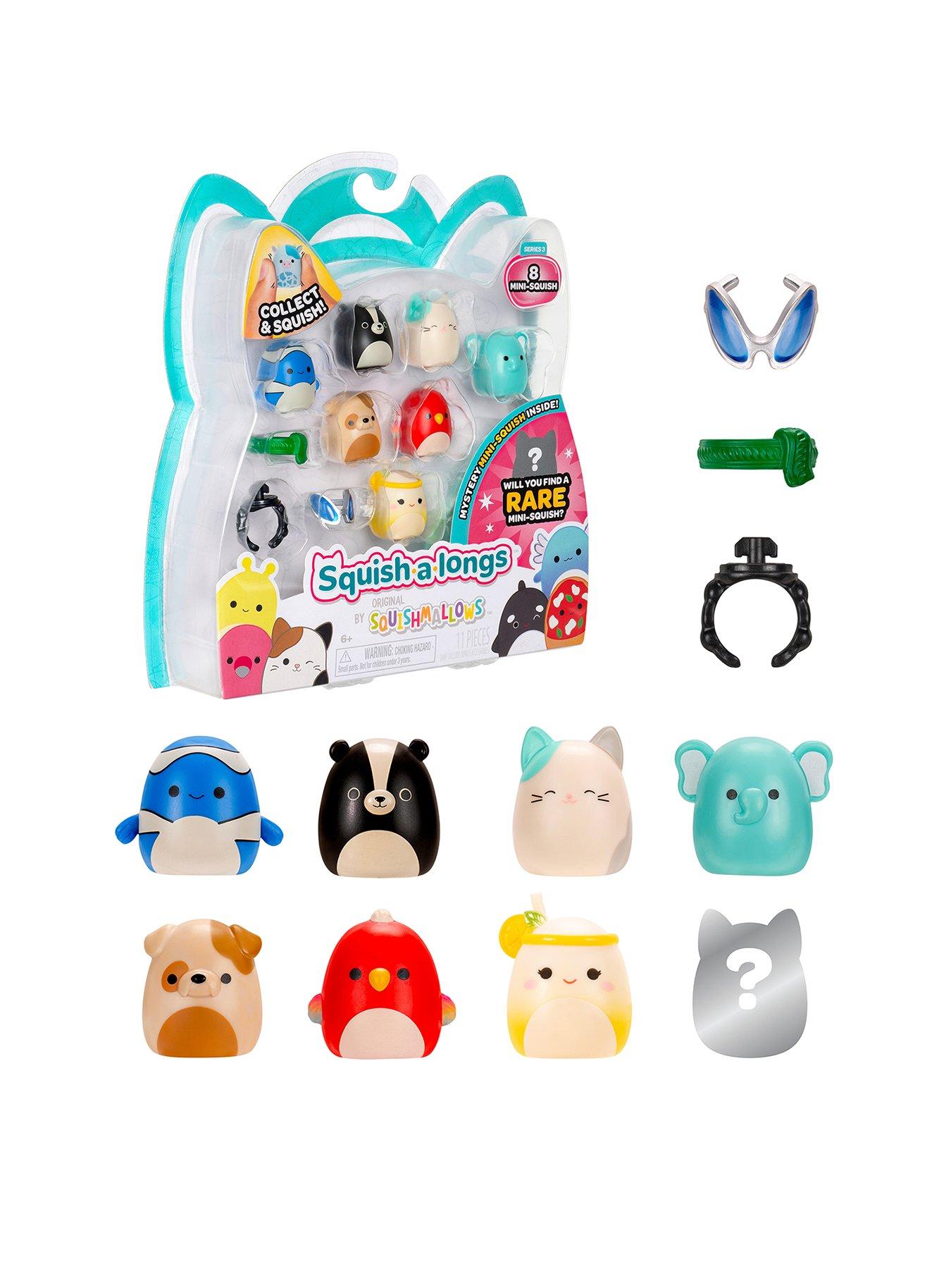 Squish-a-longs 8 Pack (Style 4, Wave 3) - 1-Inch Mini-Squish