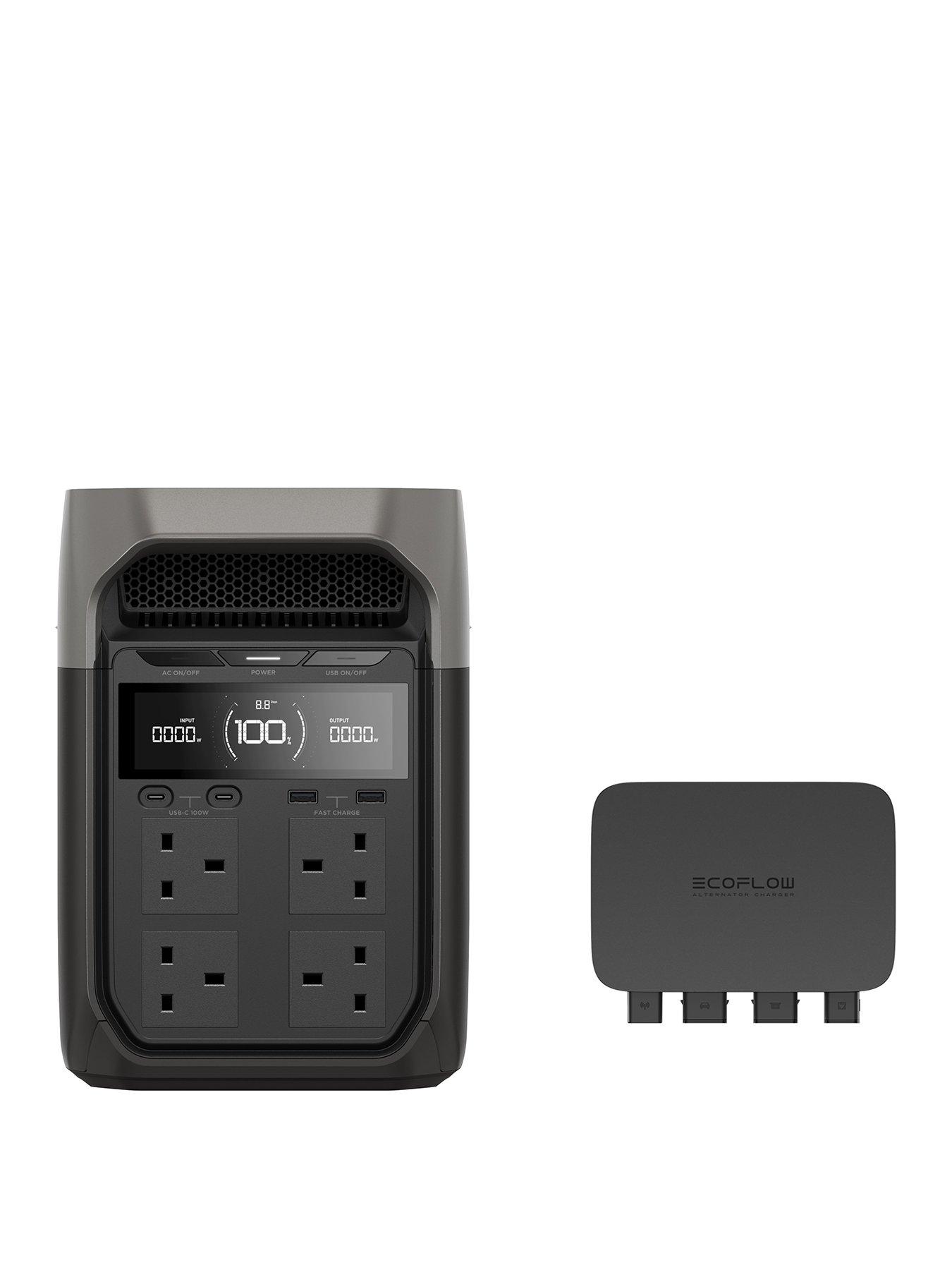 undefined Delta 3 Plus and Alternator charger kit - Portable Power Station Bundle
