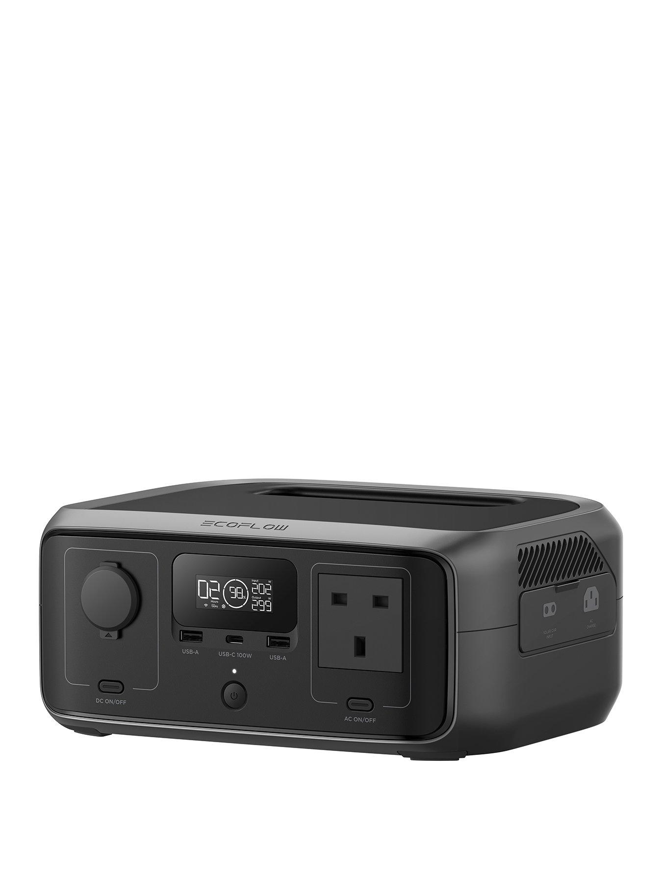 Image 2 of 7 of EcoFlow RIVER 3 (10 ms UPS) UK and 45W USB-C solar panel - Portable Power Station Bundle