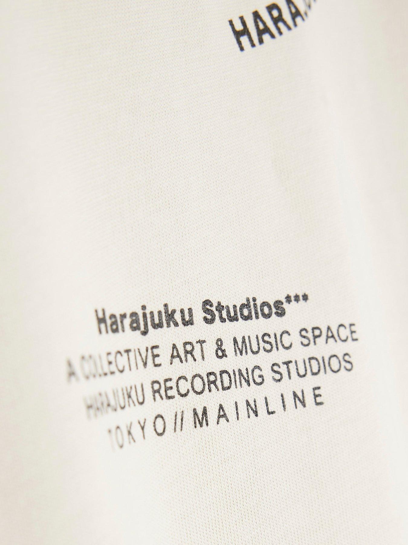 Image 4 of 4 of River Island Older Boys Harajuku Studios Backprint T-shirt - Beige