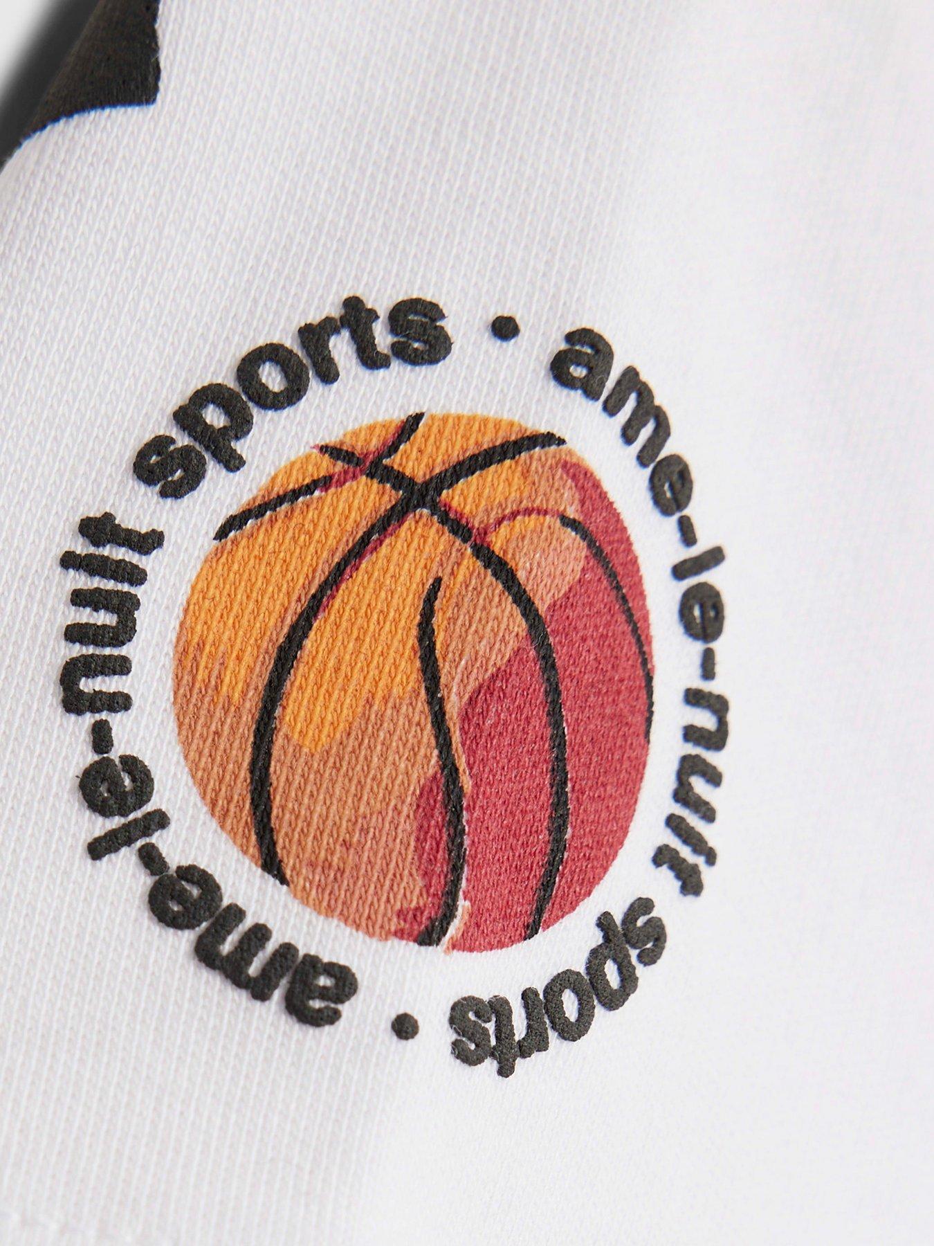  image of river-island-mini-boys-back-print-ame-le-nuit-bear-baller-t-shirt-white