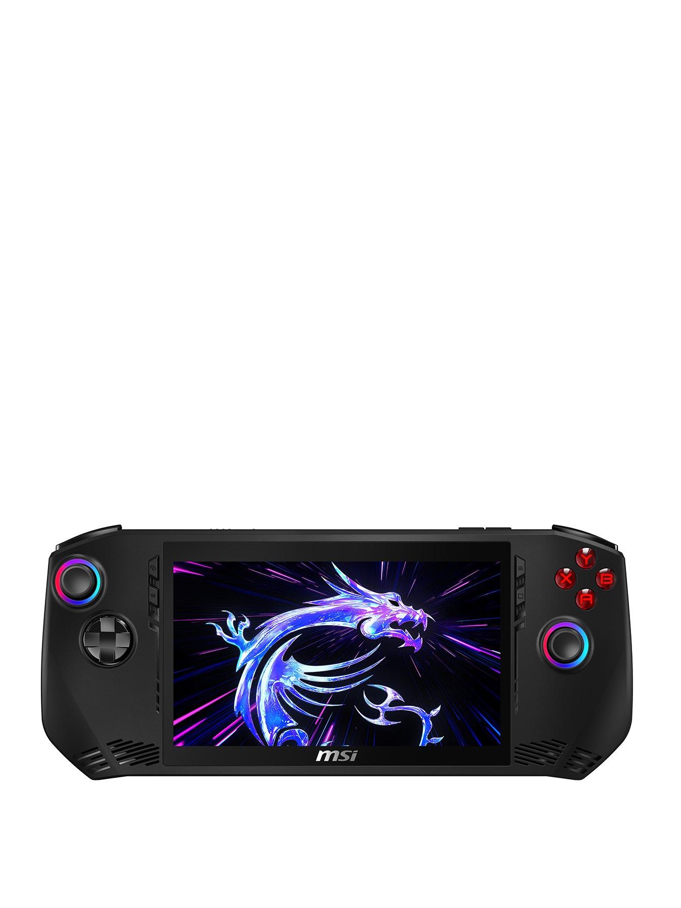 front image of msi-claw-7-gen2-7in-intel-core-ultra-7-series2-intel-arc-fhd-ips-touchscreen-120hz-black-very-exclusive