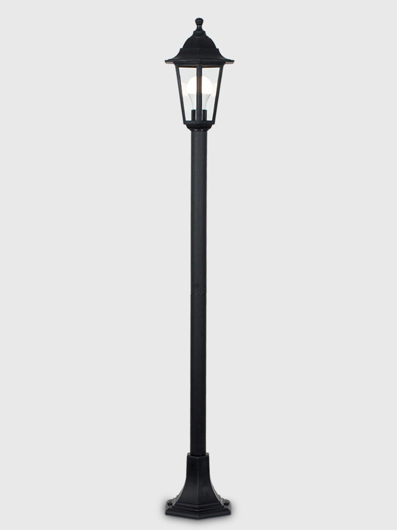 Image 3 of 5 of ValueLights Mayfair Pair of Black IP44 Outdoor 1.2M Bollard Lights