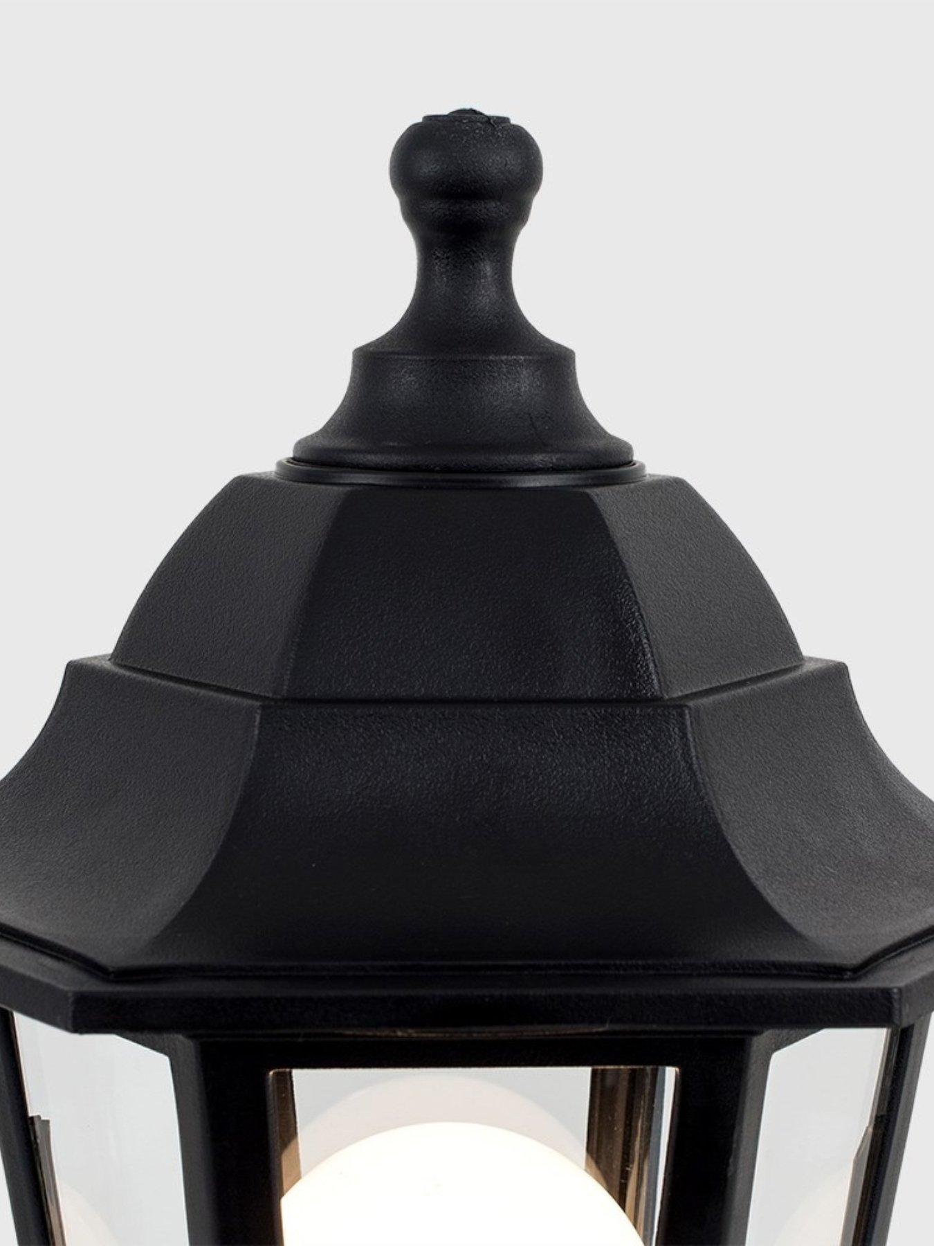 Image 4 of 5 of ValueLights Mayfair Pair of Black IP44 Outdoor 1.2M Bollard Lights