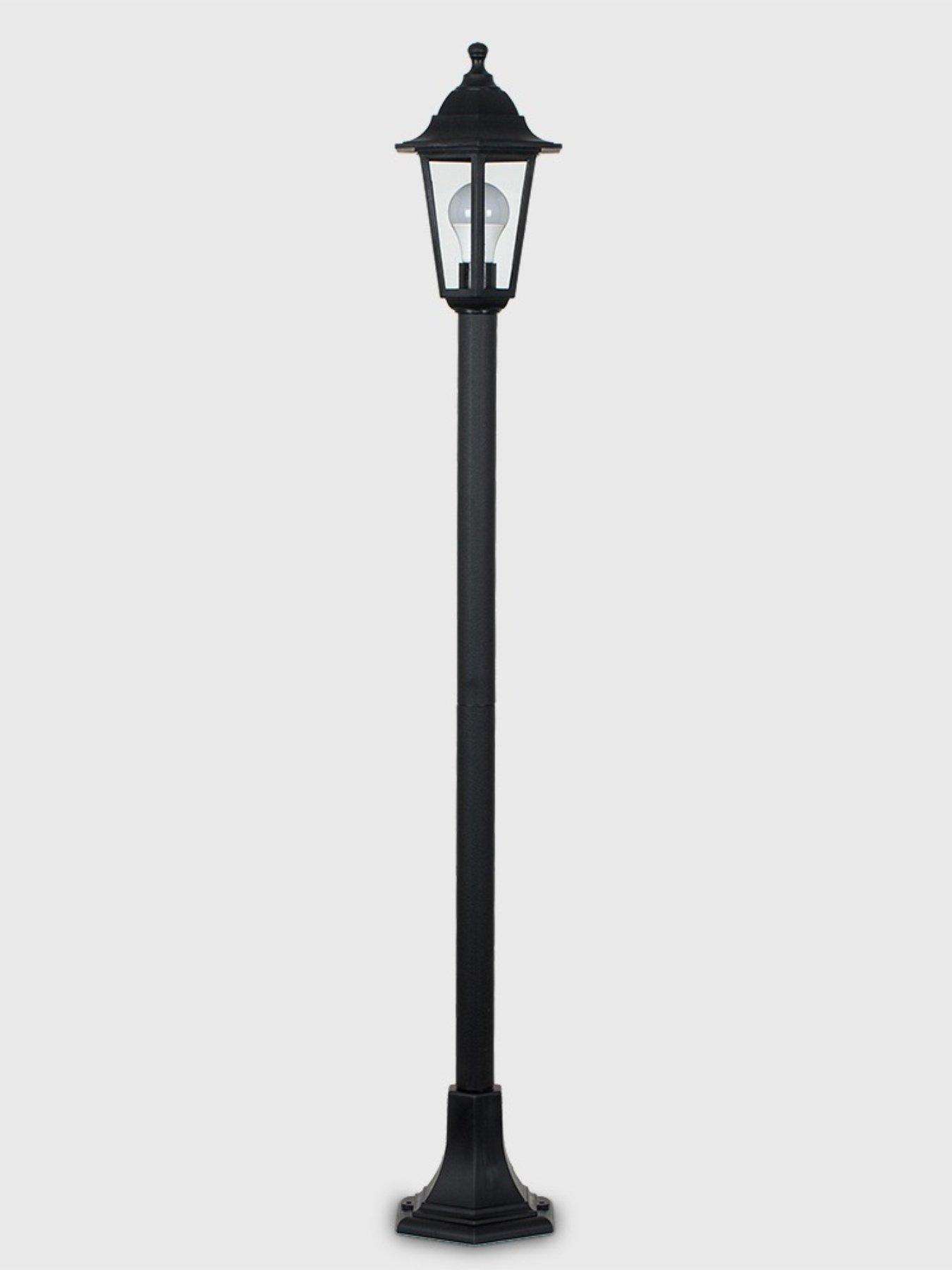 Image 5 of 5 of ValueLights Mayfair Pair of Black IP44 Outdoor 1.2M Bollard Lights