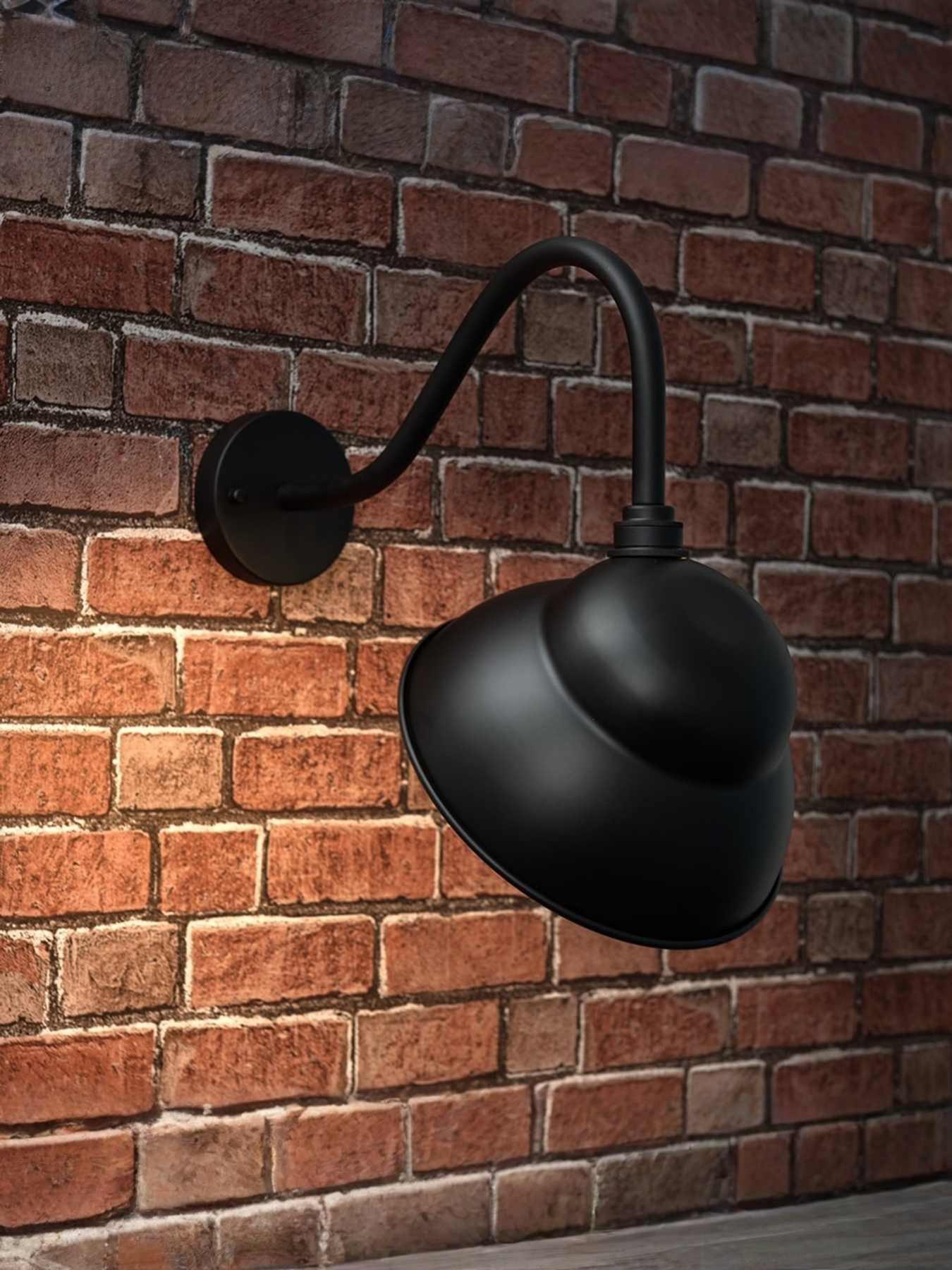 undefined Porter Black Swan Neck Traditional Pub Wall Light