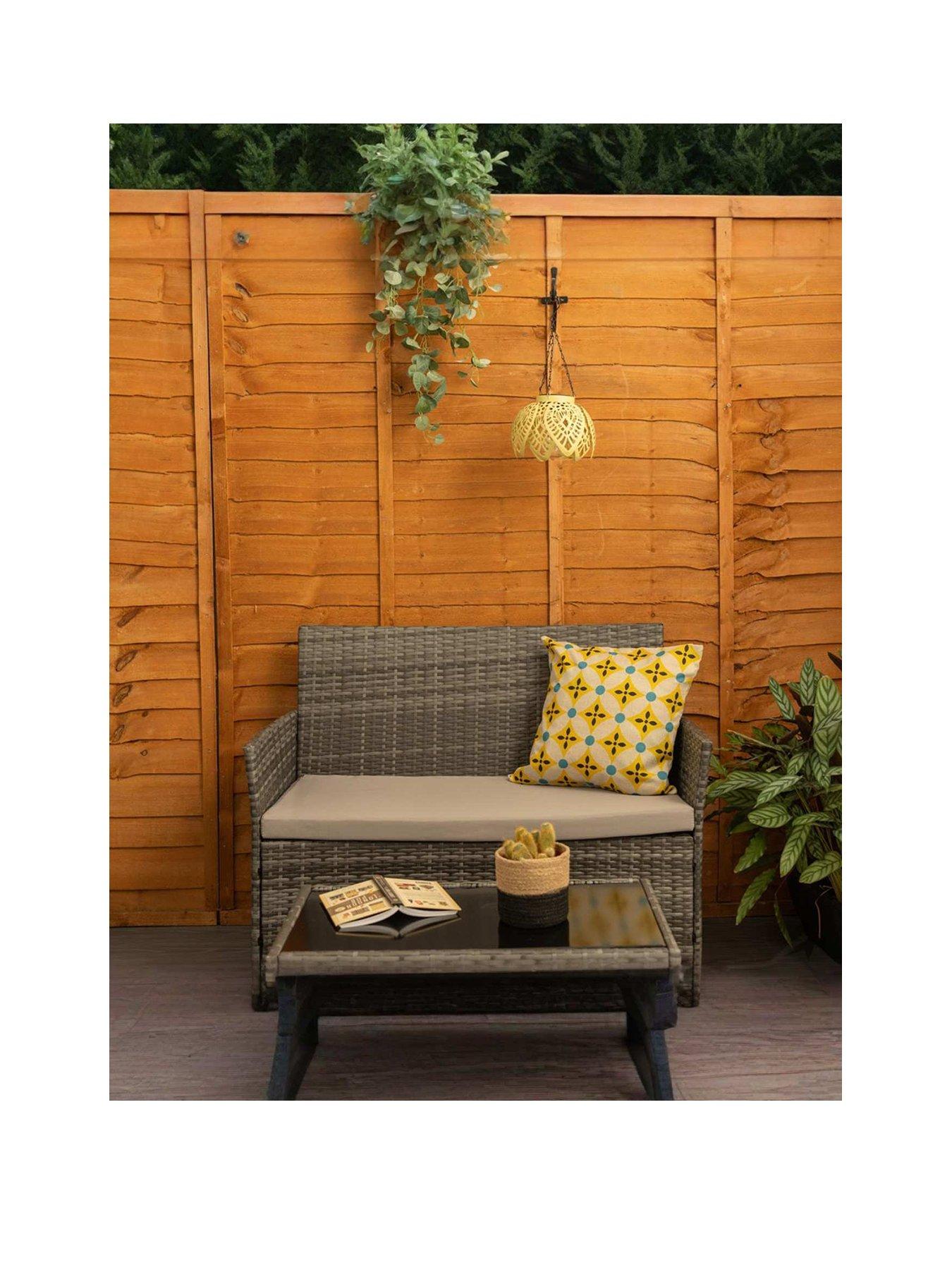 Image 2 of 6 of ValueLights Yellow Artichoke Solar Powered Hanging Lantern Light