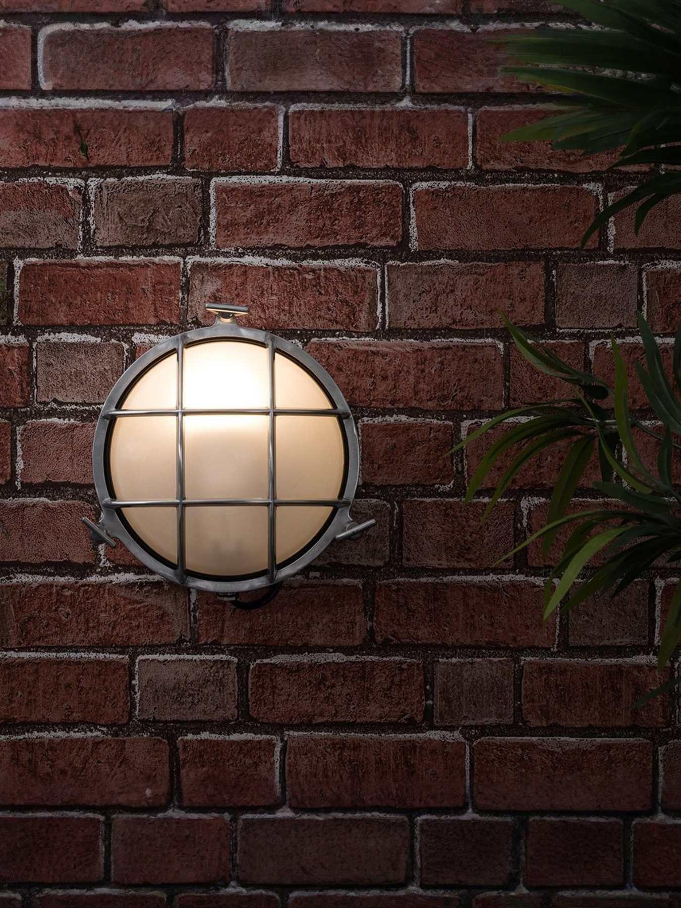 Image 1 of 5 of ValueLights Stern Polished Aluminium IP64 Round Nautical Bulkhead