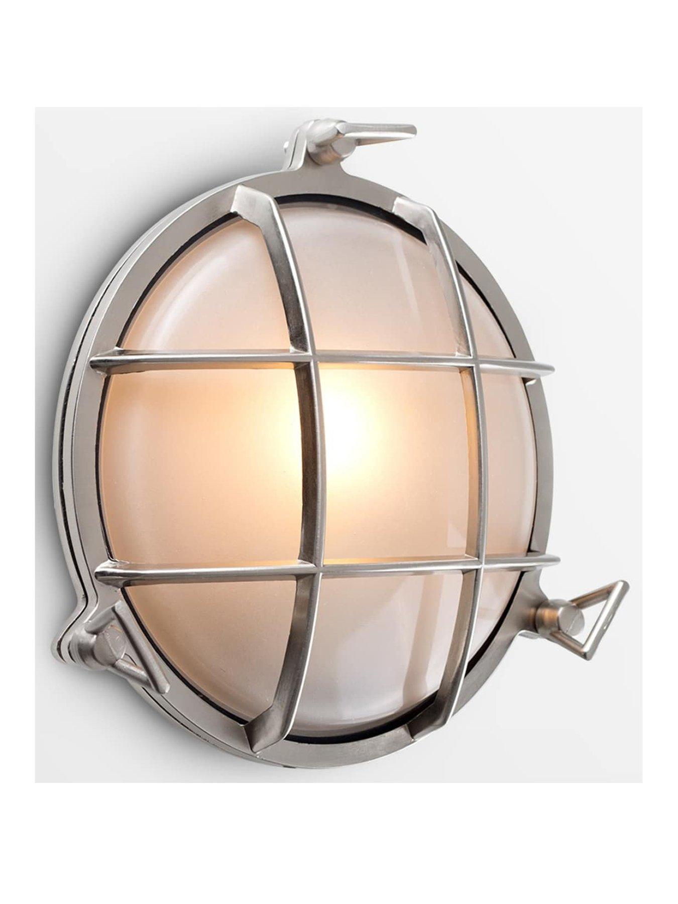 Image 2 of 5 of ValueLights Stern Polished Aluminium IP64 Round Nautical Bulkhead