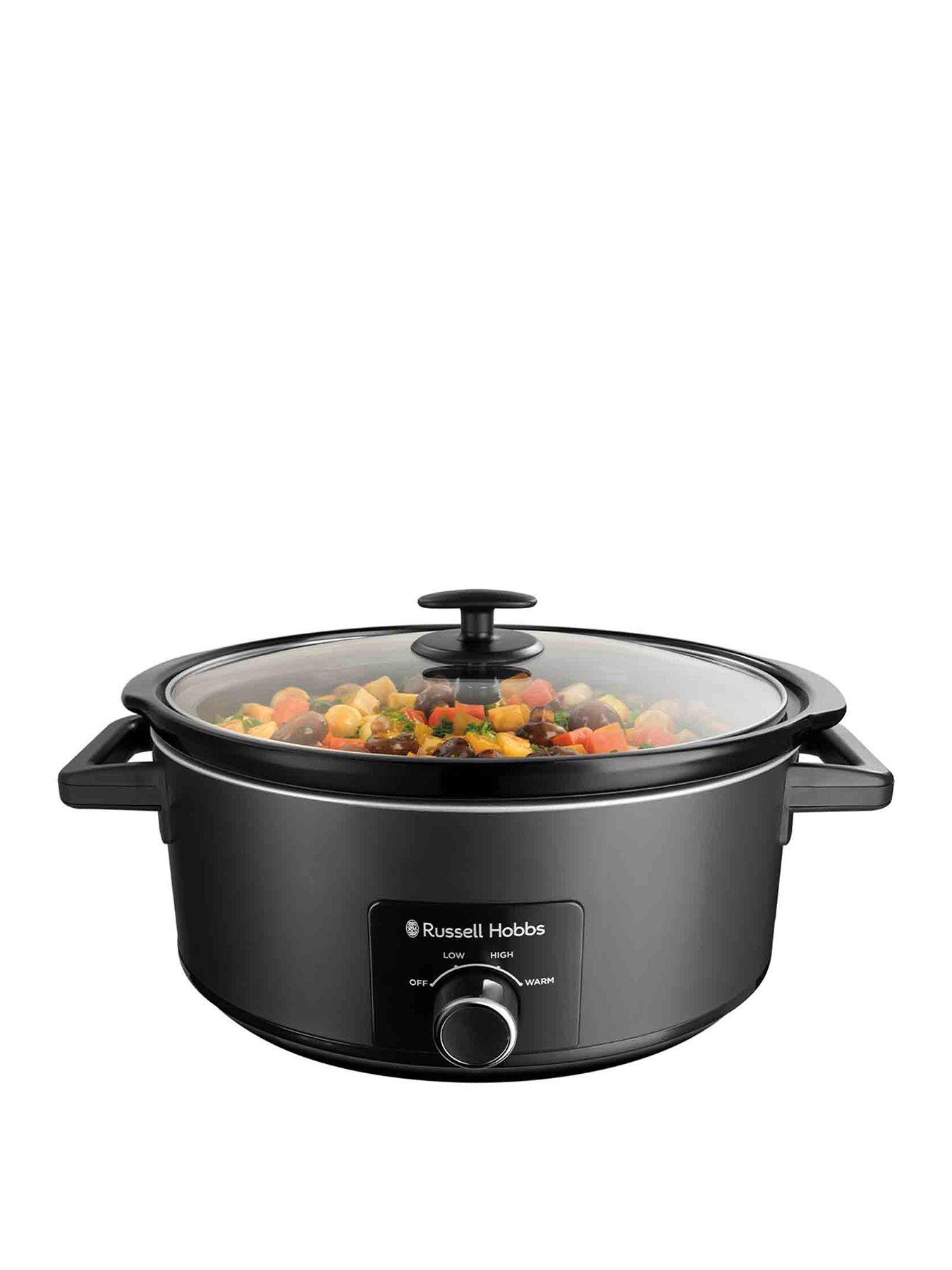 Image 1 of 7 of Russell Hobbs Matte Black Slow Cooker