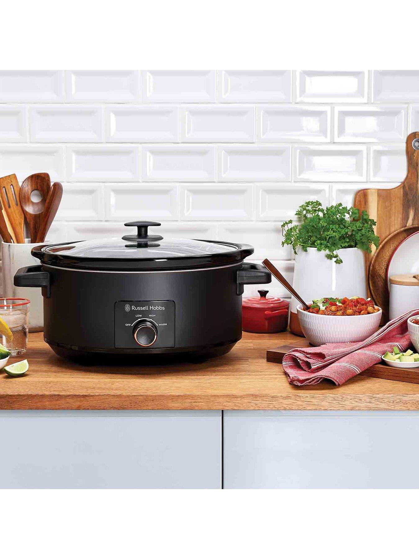 Image 2 of 7 of Russell Hobbs Matte Black Slow Cooker