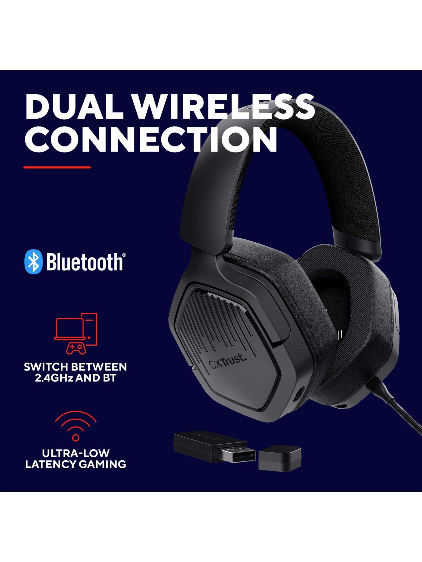 Image 5 of 8 of Trust GXT493 Carus Wireless Gaming Headset for PS4/5, Nintendo Switch 1/2, PC, Laptop, Smartphone, Black