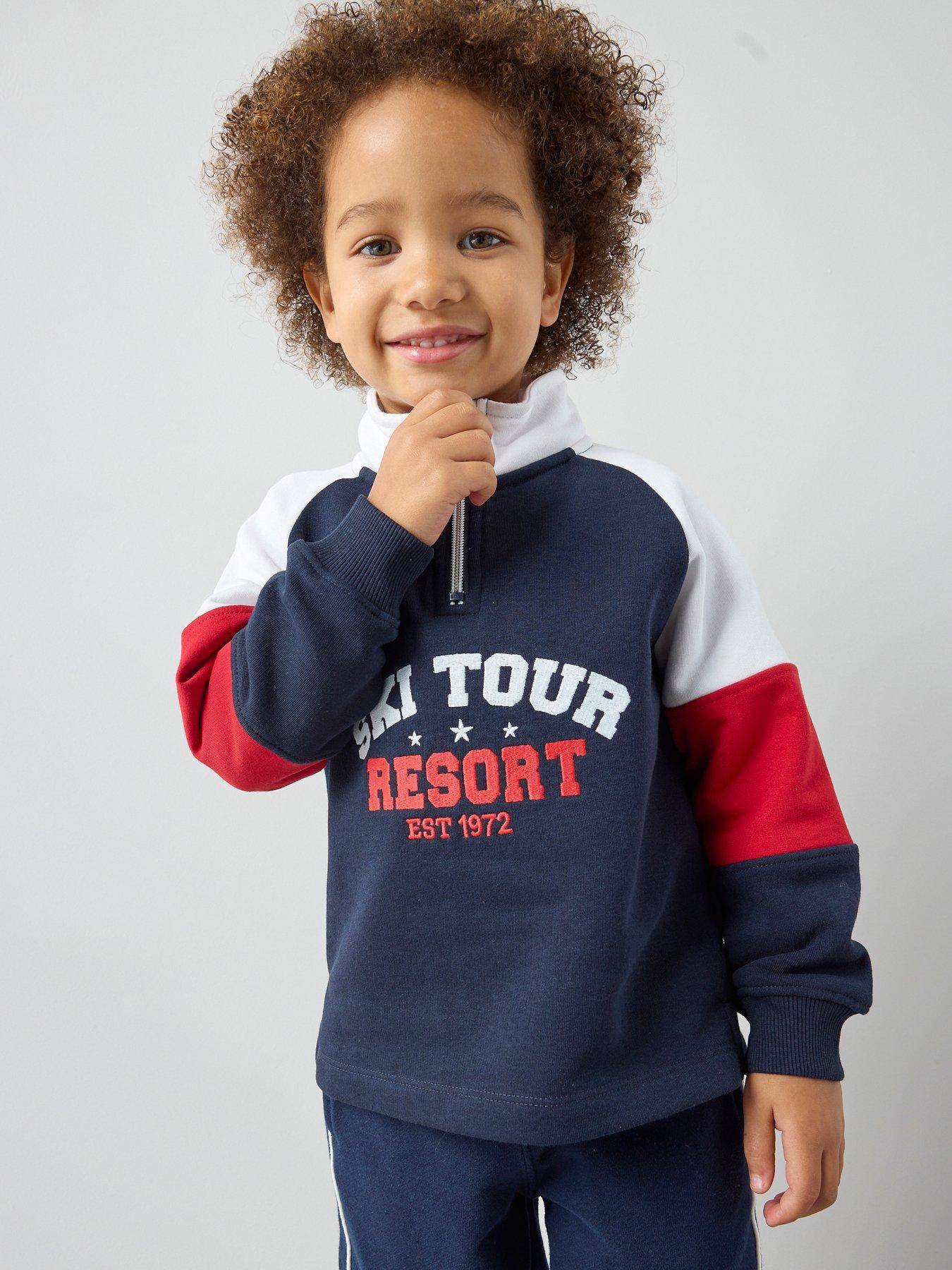 The Very Collection Boys City Ski Funnel Neck Sweatshirt