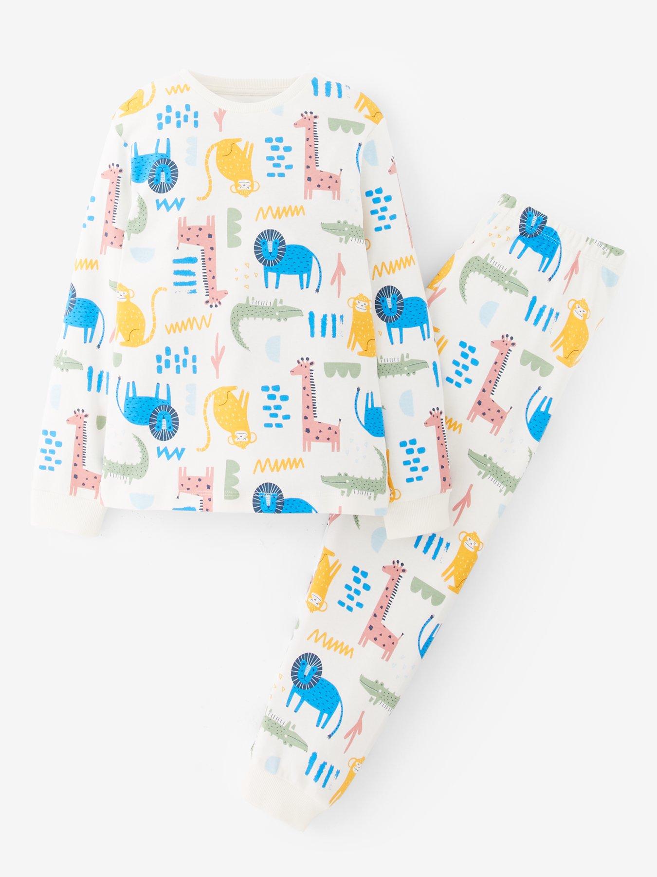 The Very Collection Boys Safari Animal Pyjamas - Multi