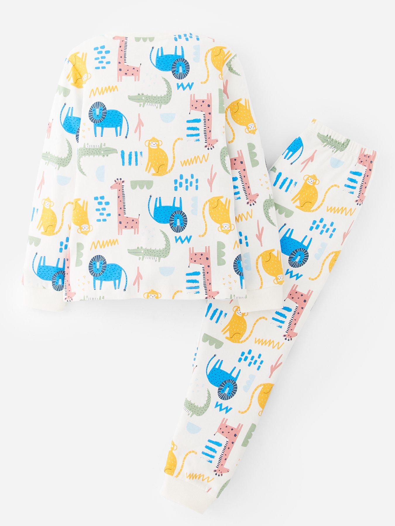  image of the-very-collection-boys-safari-animal-pyjamas-multi