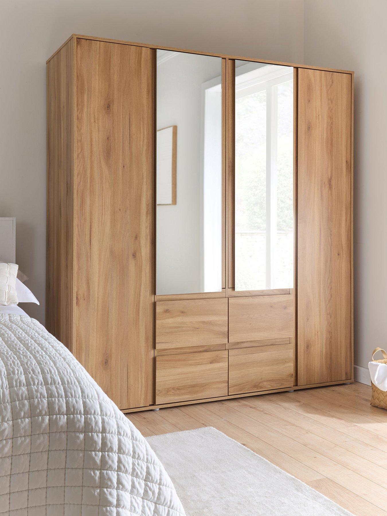 undefined Lisson 4 Door Combi Wardrobe
