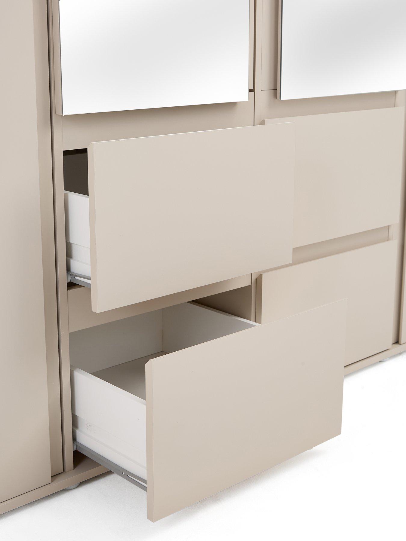  image of very-home-lisson-4-door-combi-wardrobe-oatmealnbsp--fscreg-certified