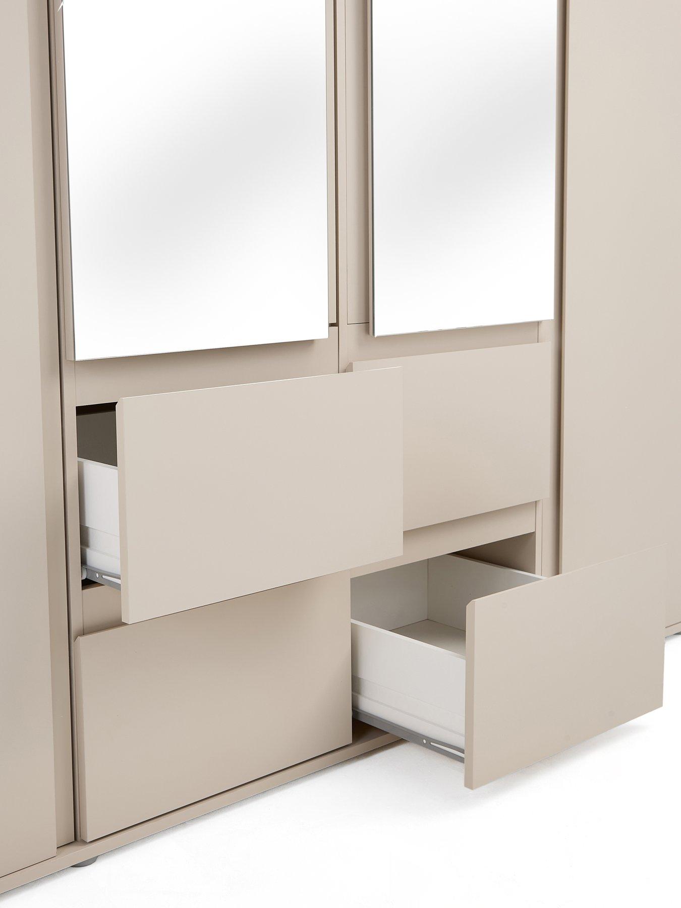 Image 7 of 7 of Very Home Lisson 4 Door Combi Wardrobe
