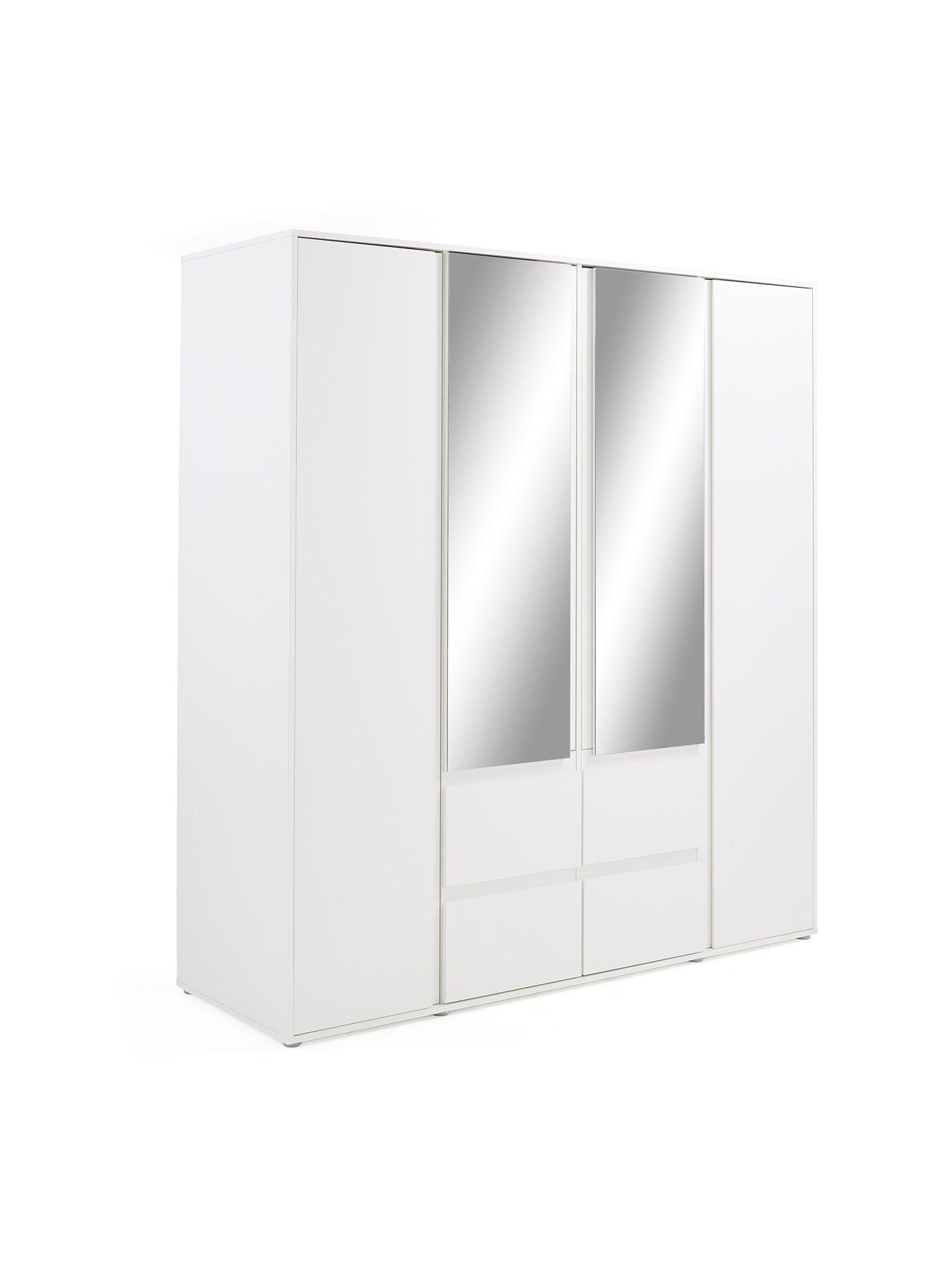 Image 3 of 7 of Very Home Lisson 4 Door Combi Wardrobe