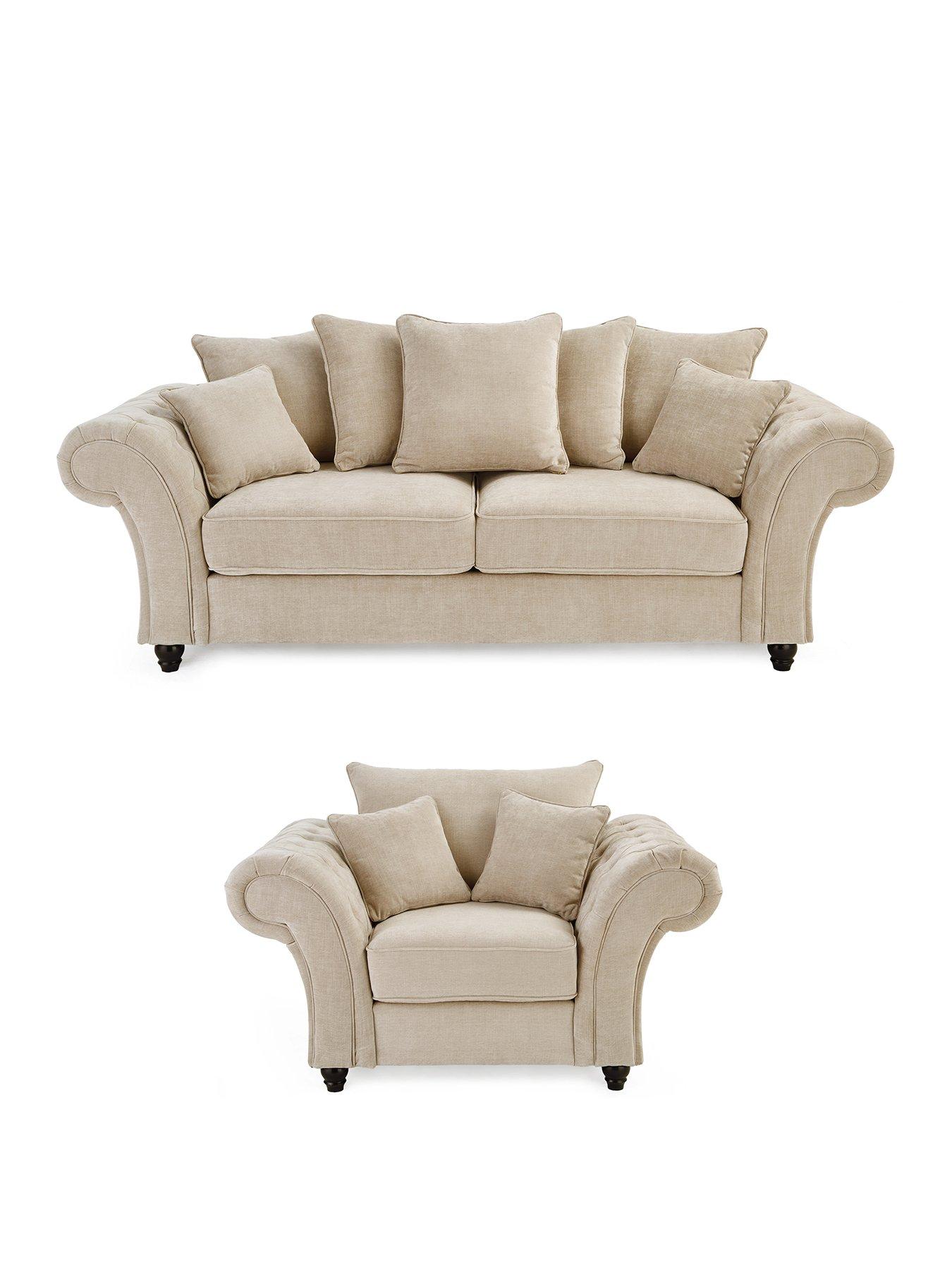 Image 1 of 6 of The Very Collection Windsor 3 Seater + Chair