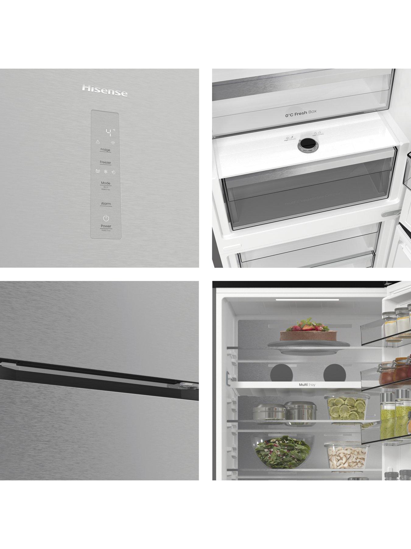  image of hisense-rb5p410saccuk-6040-total-no-frost-413l-stainless-steel-c-rated