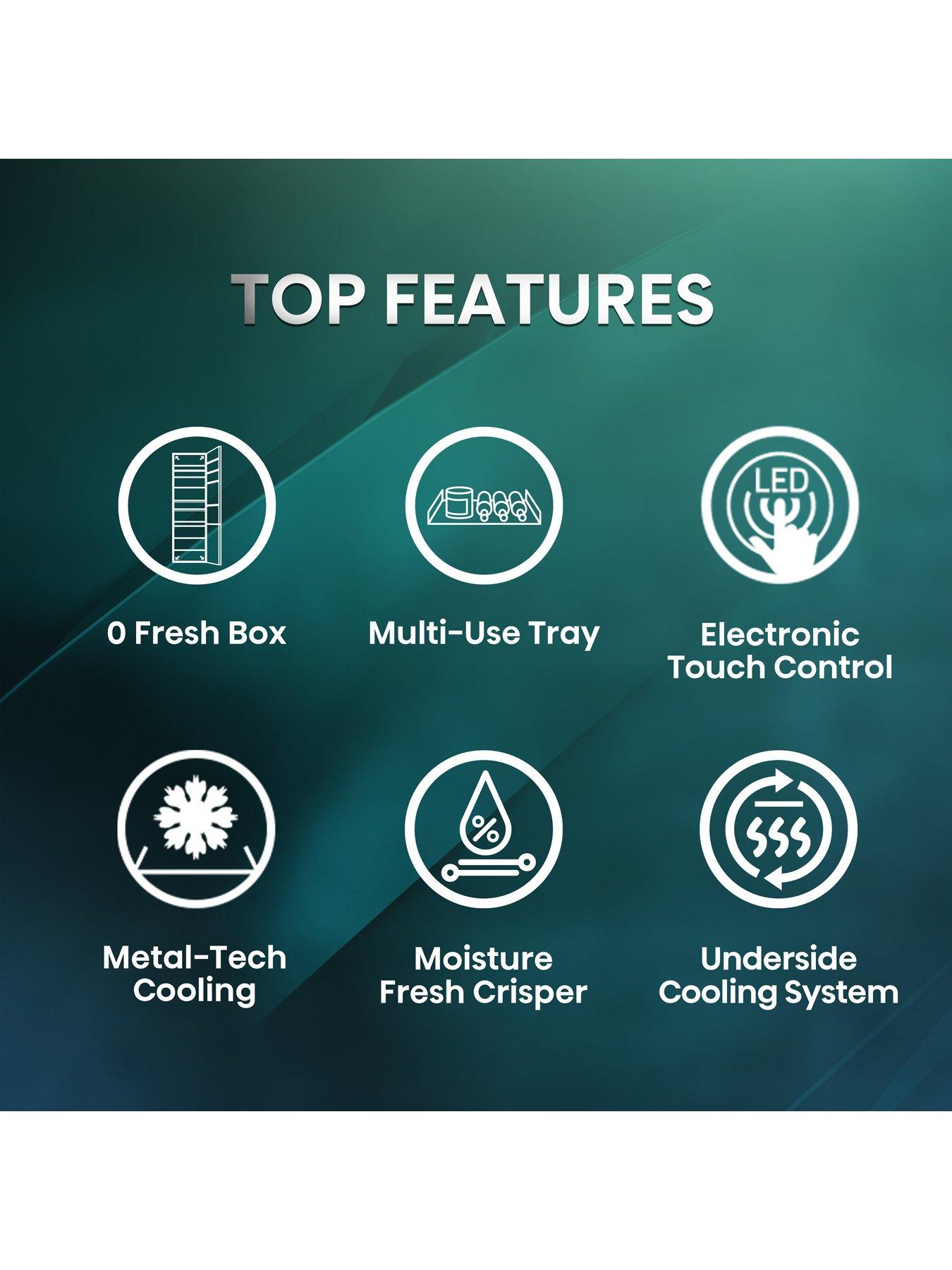  image of hisense-rb5p410saccuk-6040-total-no-frost-413l-stainless-steel-c-rated