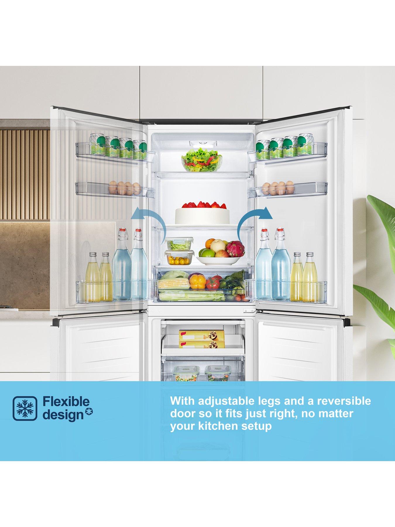  image of fridgemaster-mc55240e-freestanding-fridge-freezer-white