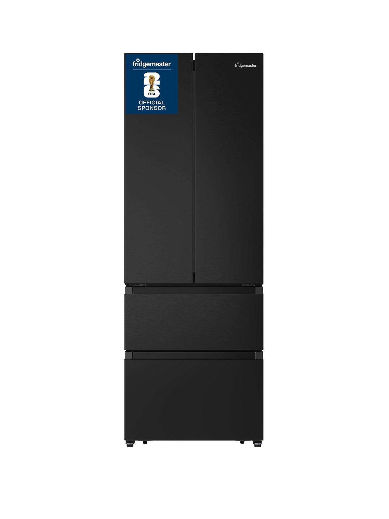 Image 1 of 7 of Fridgemaster MF70450EB Total No Frost American Fridge Freezer - Black - D Rated
