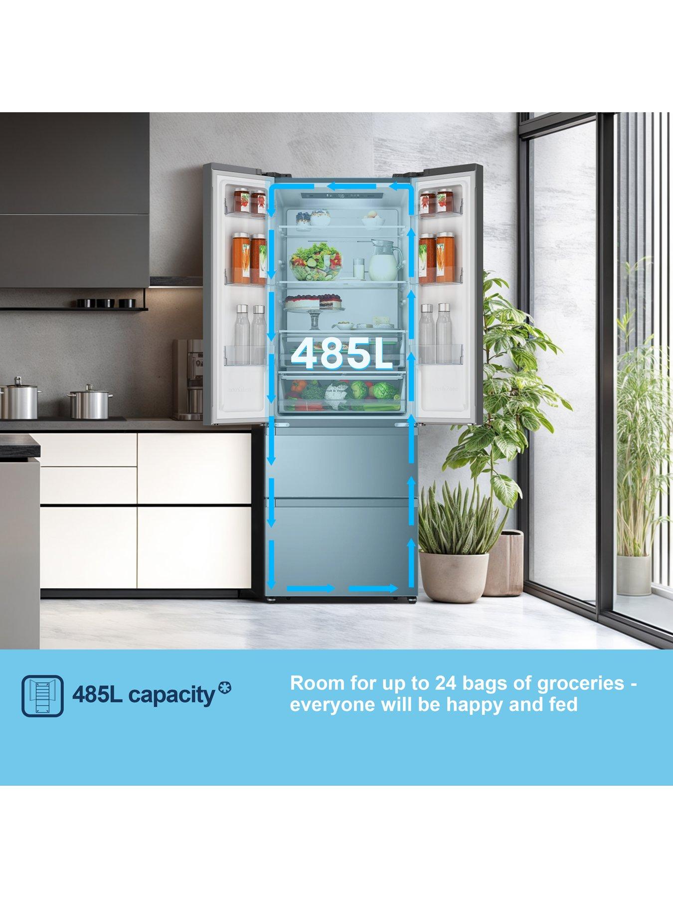 Image 2 of 7 of Fridgemaster MF70450ES Total No Frost American Fridge Freezer - Silver - D Rated