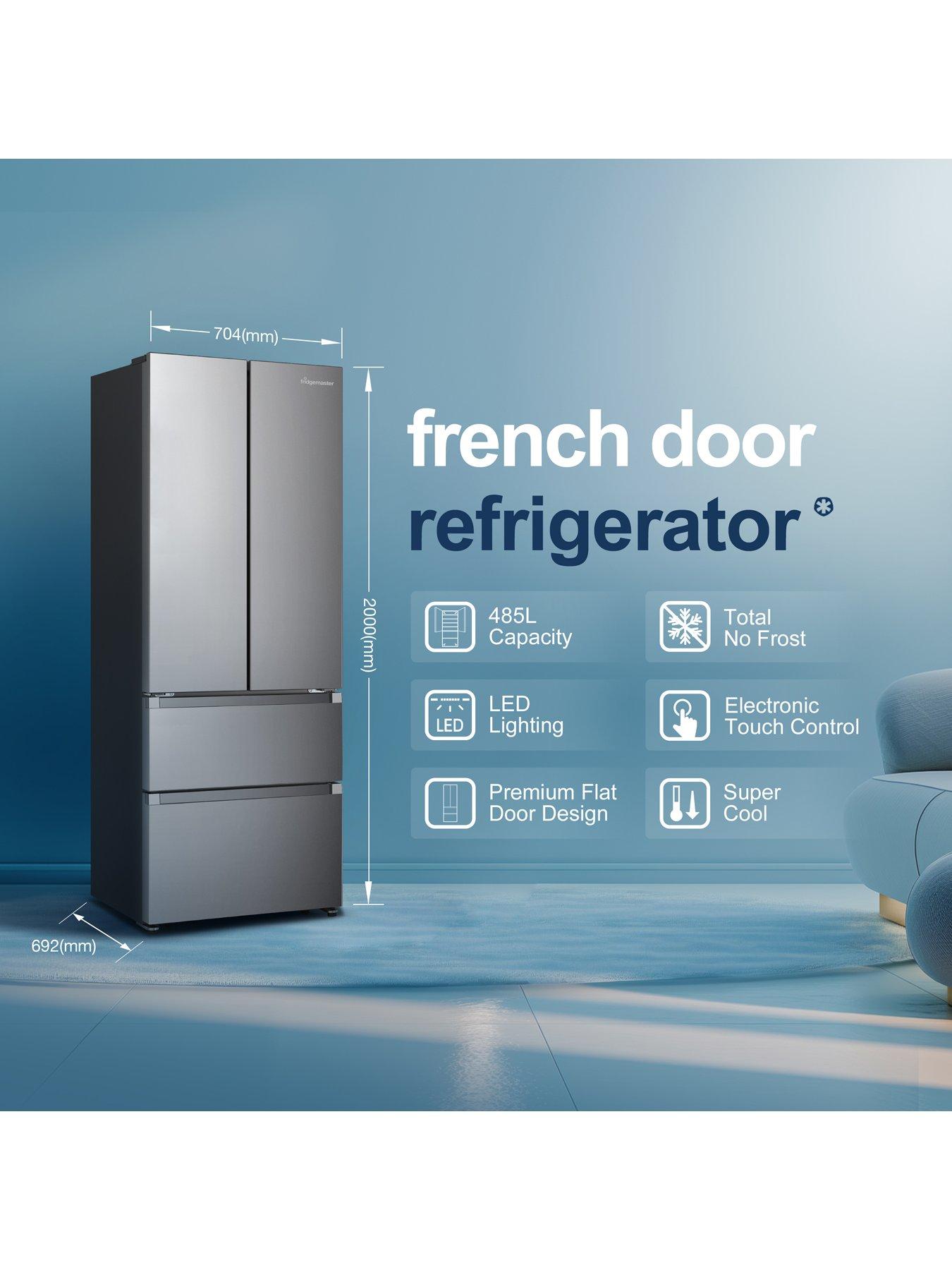 Image 3 of 7 of Fridgemaster MF70450ES Total No Frost American Fridge Freezer - Silver - D Rated