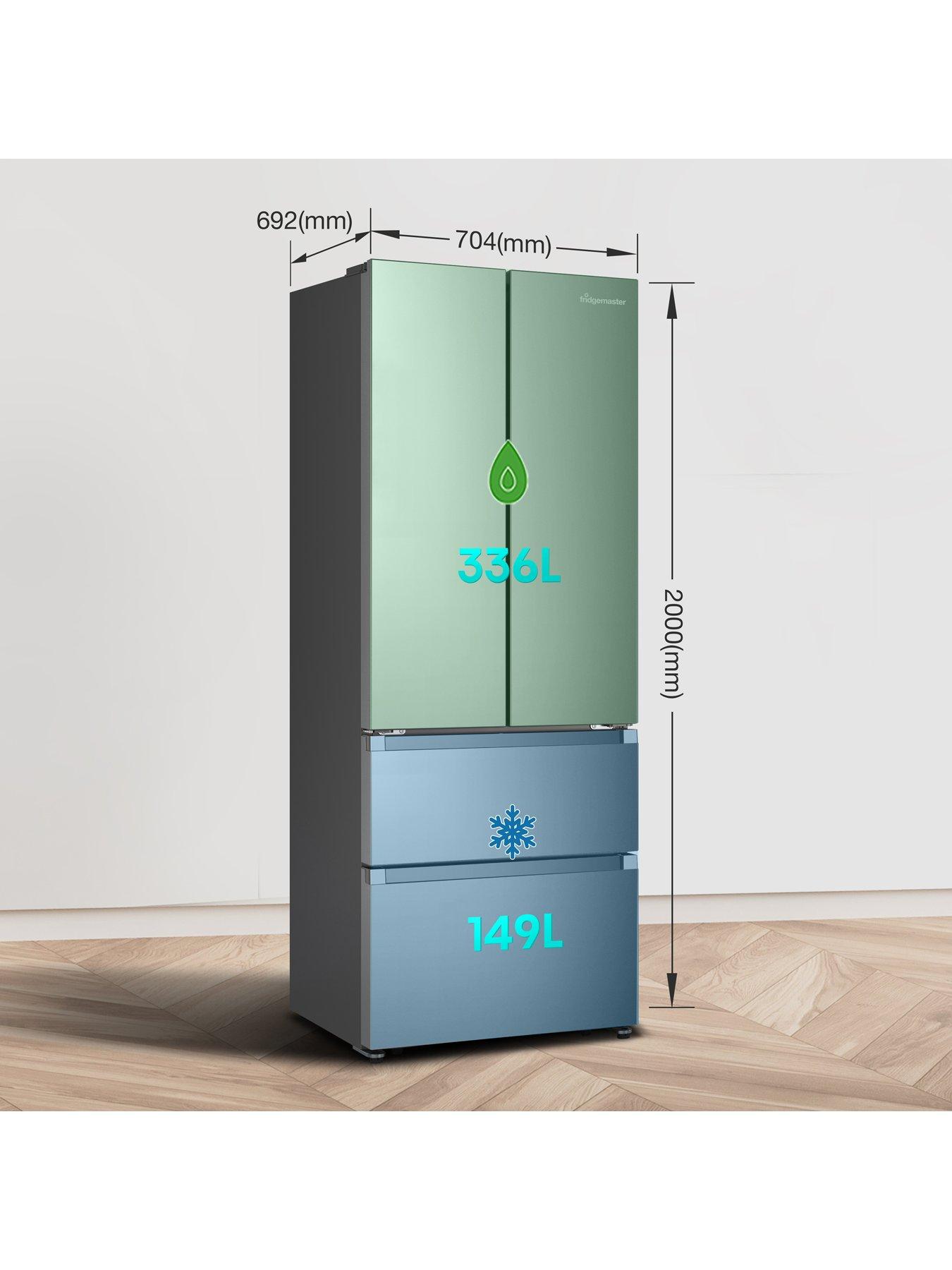 Image 7 of 7 of Fridgemaster MF70450ES Total No Frost American Fridge Freezer - Silver - D Rated