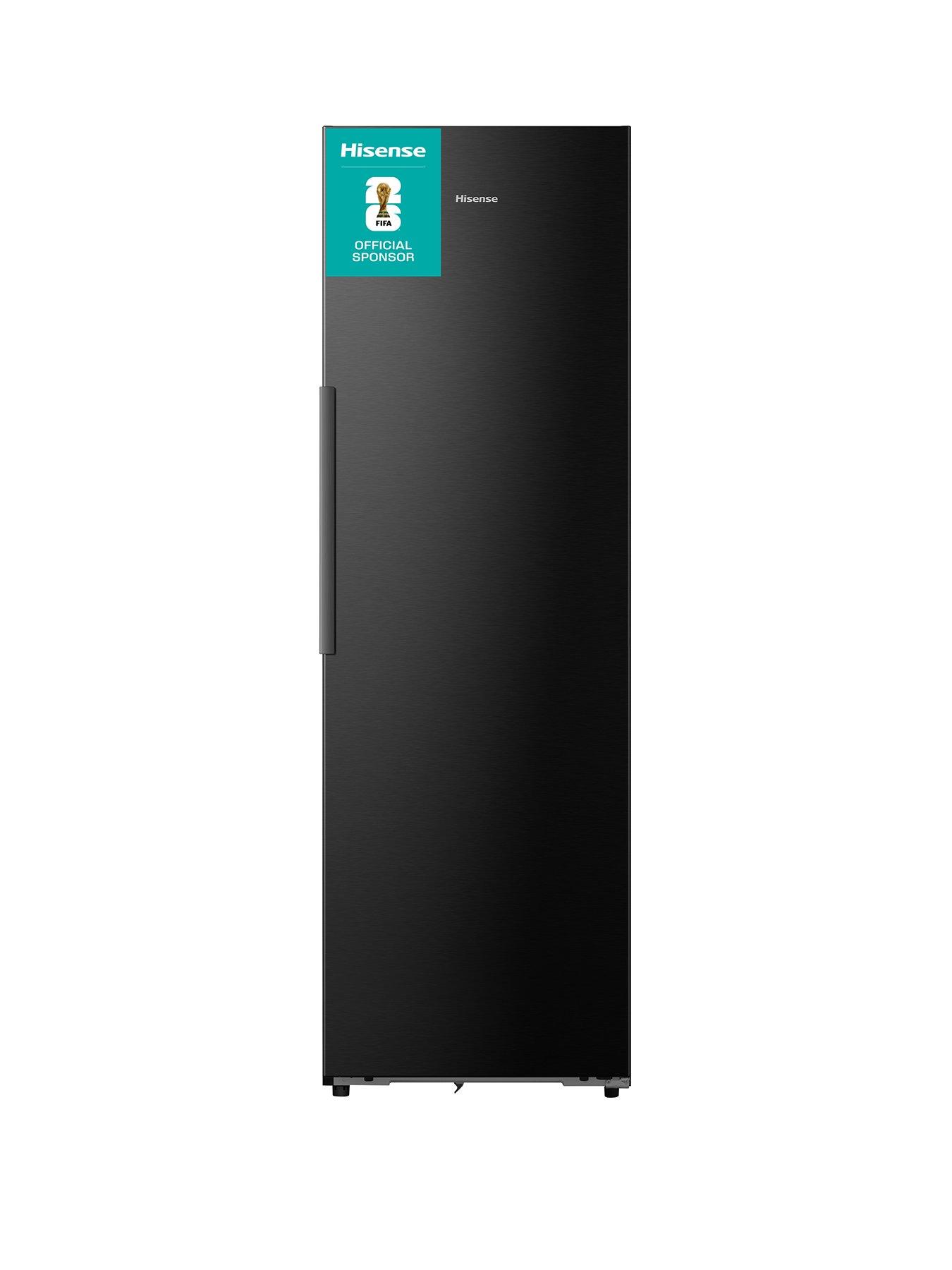Hisense KitchenFit Eclipse Series FT5K310GSFC Wifi connected Total No Frost Tall Freezer - Black Stainless Steel - C rated