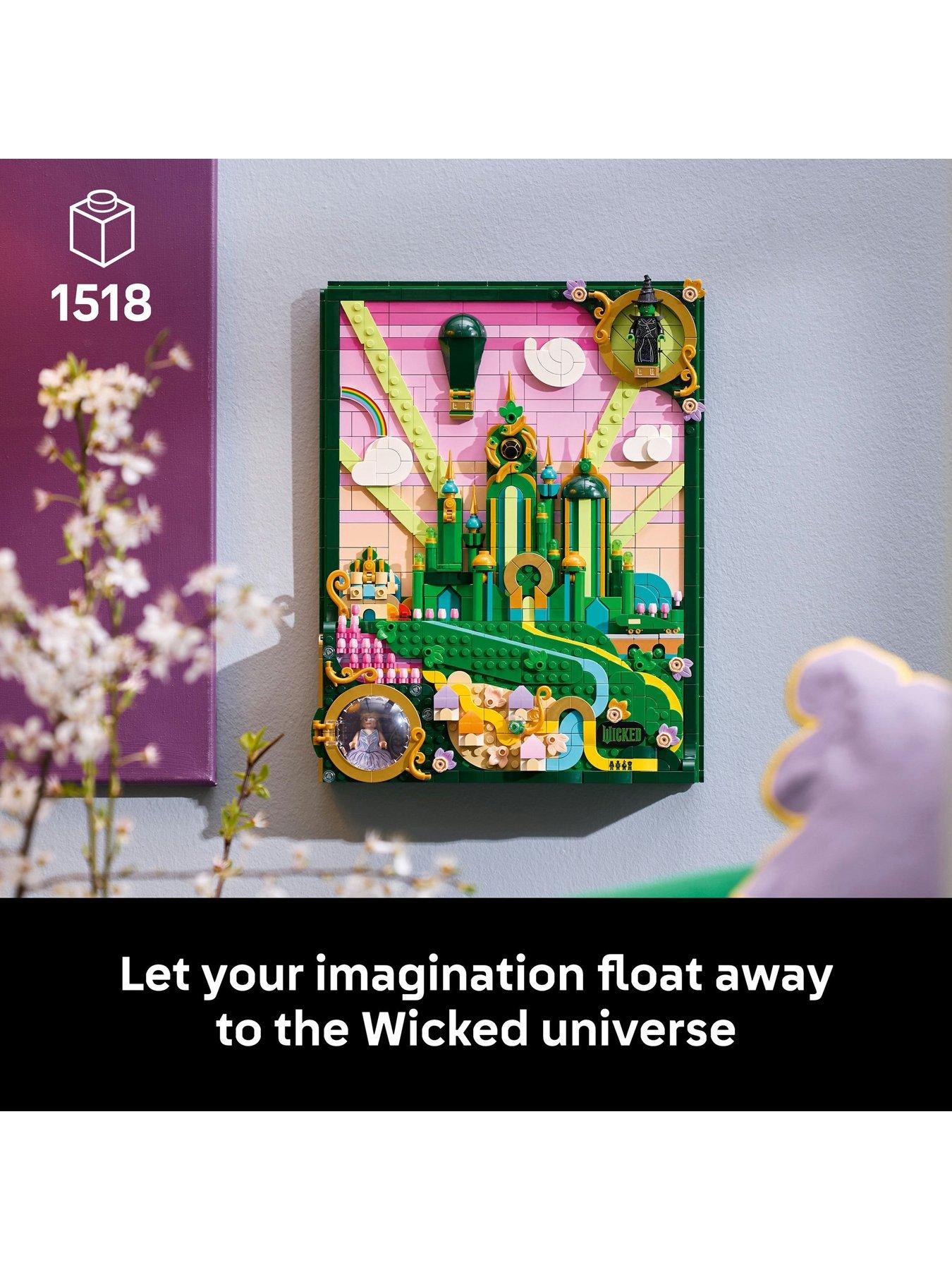 Image 2 of 8 of LEGO Wicked Emerald City Wall Art Building Set 75685