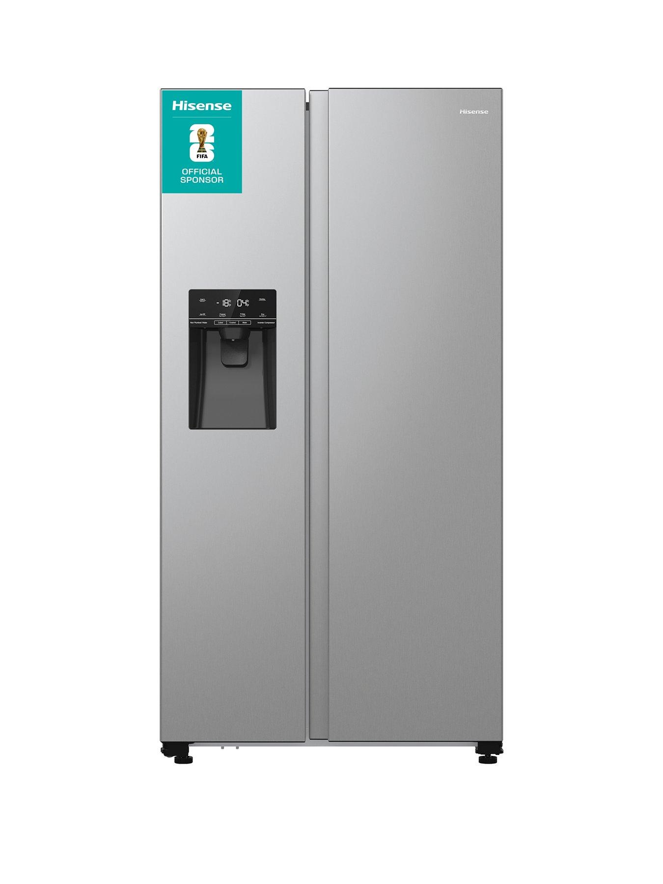 Hisense RS5P535NTCDUK American side-by-side refrigerator - Non Plumbed Water  &  ICE - D-Rated