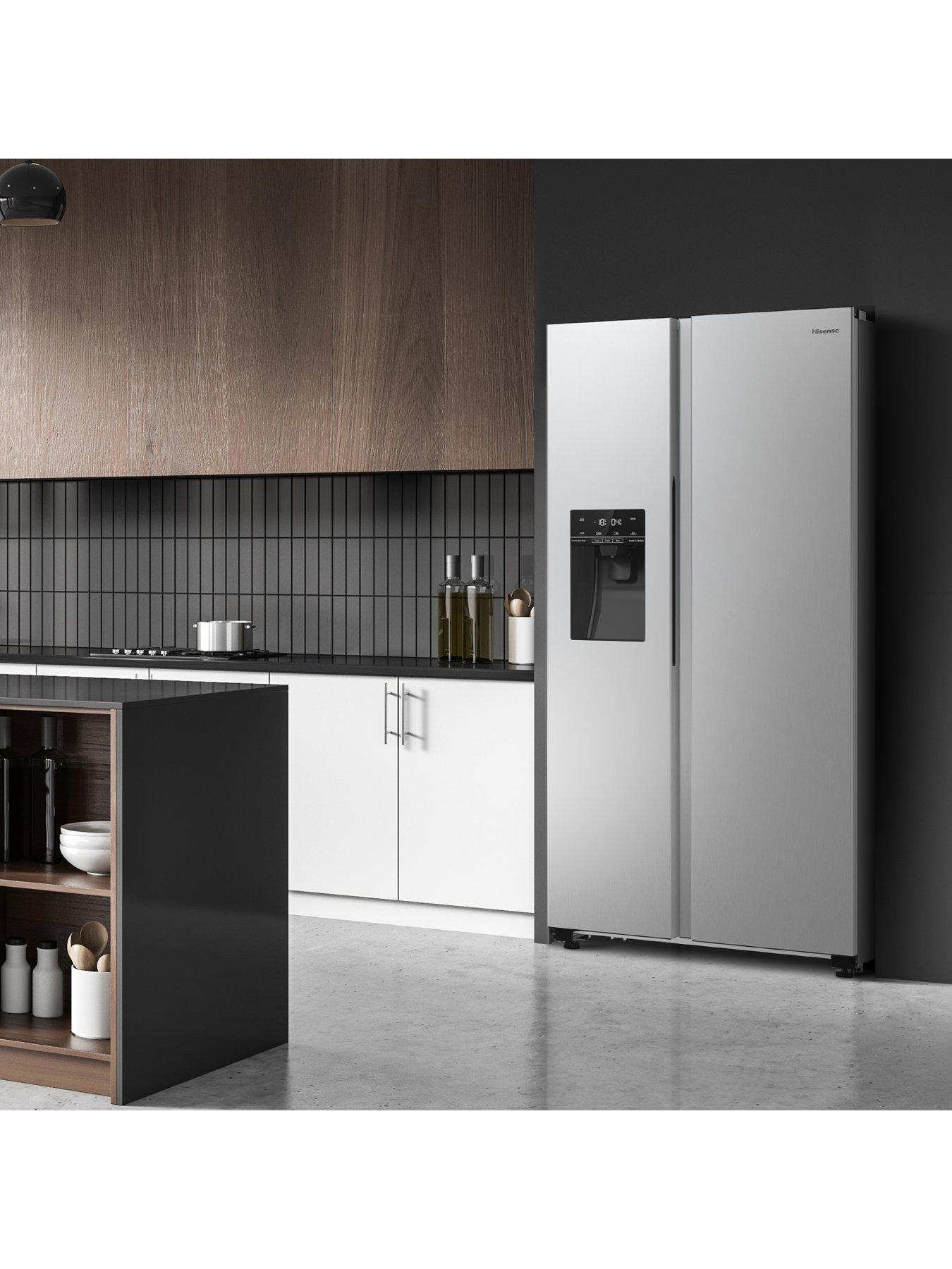  image of hisense-rs5p535ntcduk-american-side-by-side-refrigerator-non-plumbed-water-amp-ice-d-rated