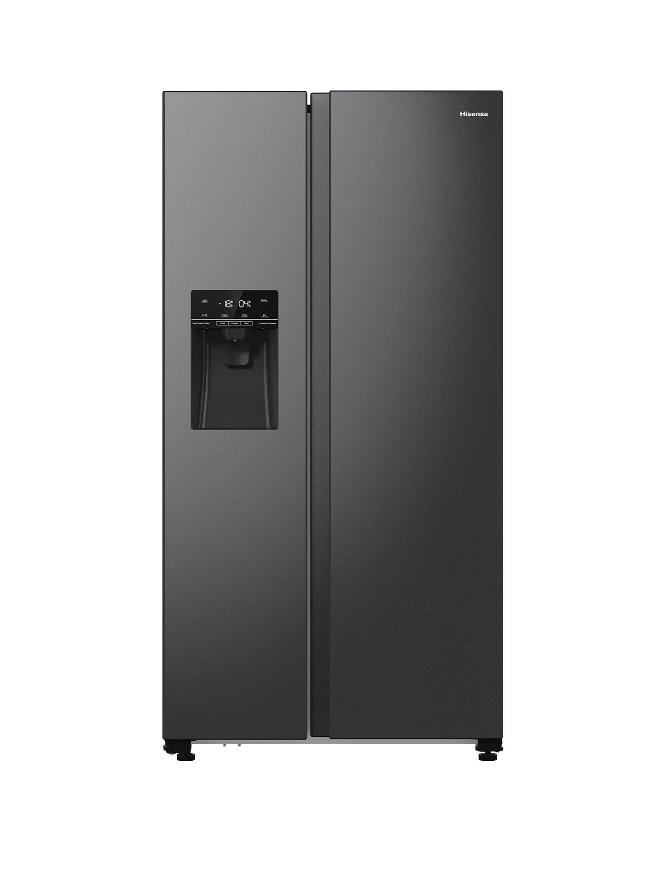 Hisense RS5P535NTFD American side-by-side refrigerator - Non Plumbed Water  &  ICE - D-Rated