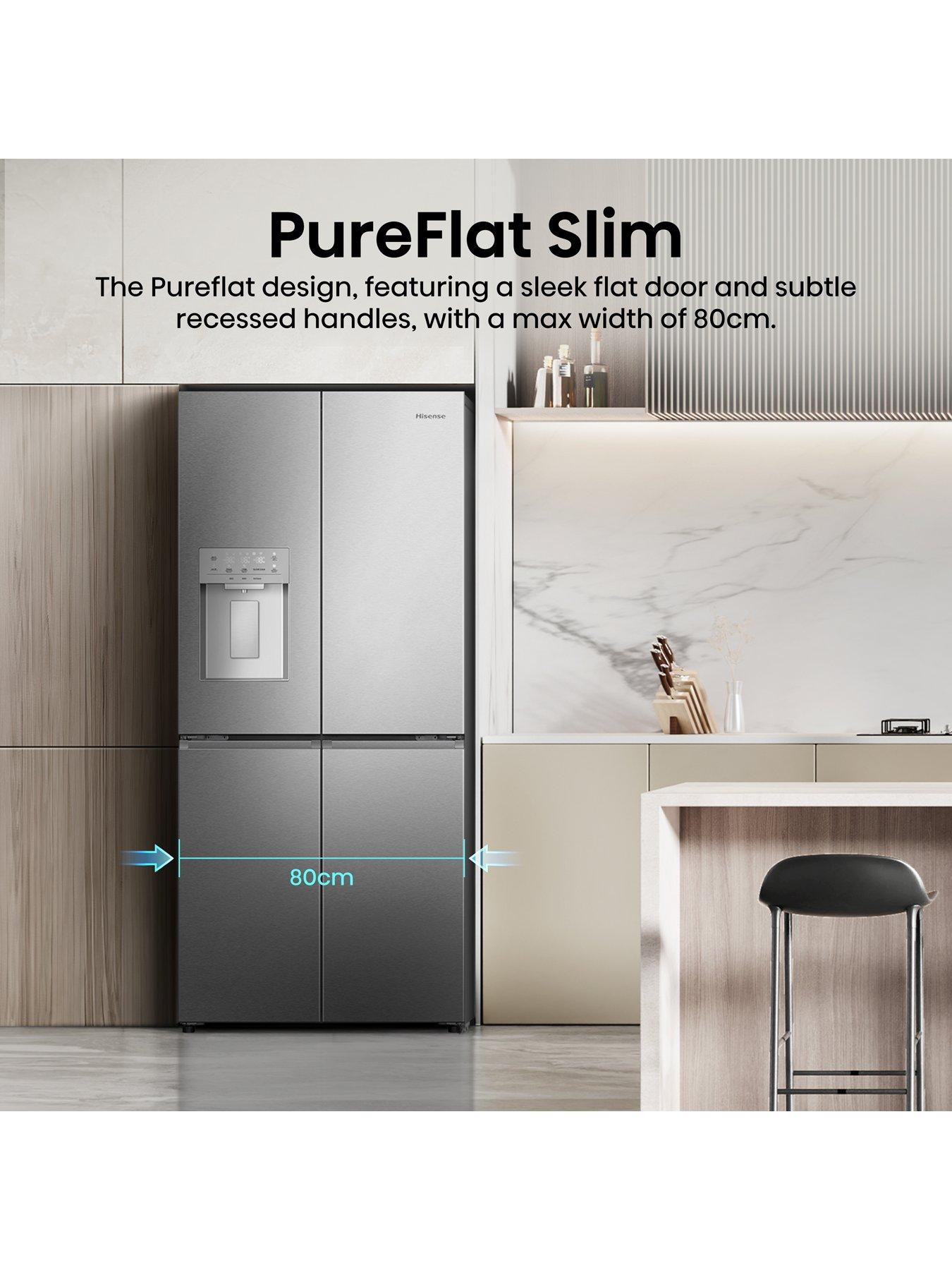  image of hisense-pureflat-slim-rq5p470syidtotal-no-frost-american-fridge-freezer-with-my-fresh-choice-zone-d-rated