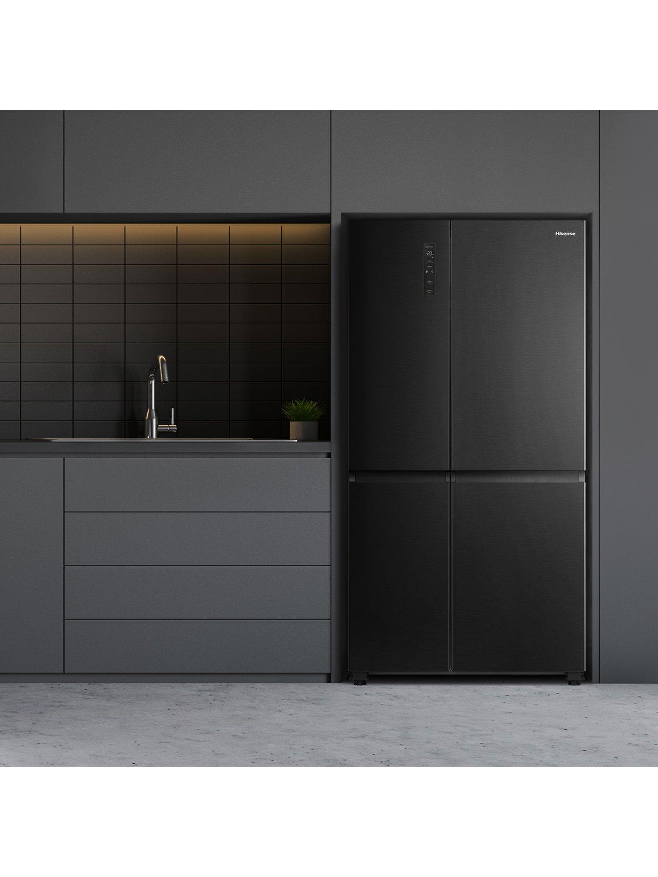 Image 2 of 7 of Hisense PureFlat RS5P668SSFC American Smart Fridge Freezer - Black Stainless Steel