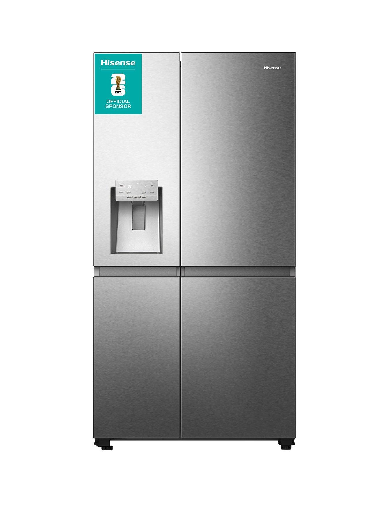  image of hisense-pureflat-infinite-rs818n4tic-american-smart-fridge-freezer-stainless-steel--c-rated